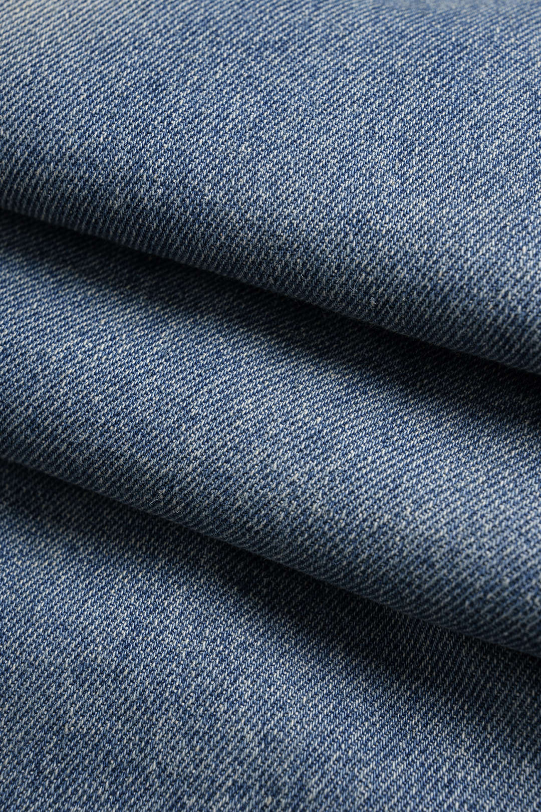 Jean large à poches délavé en denim