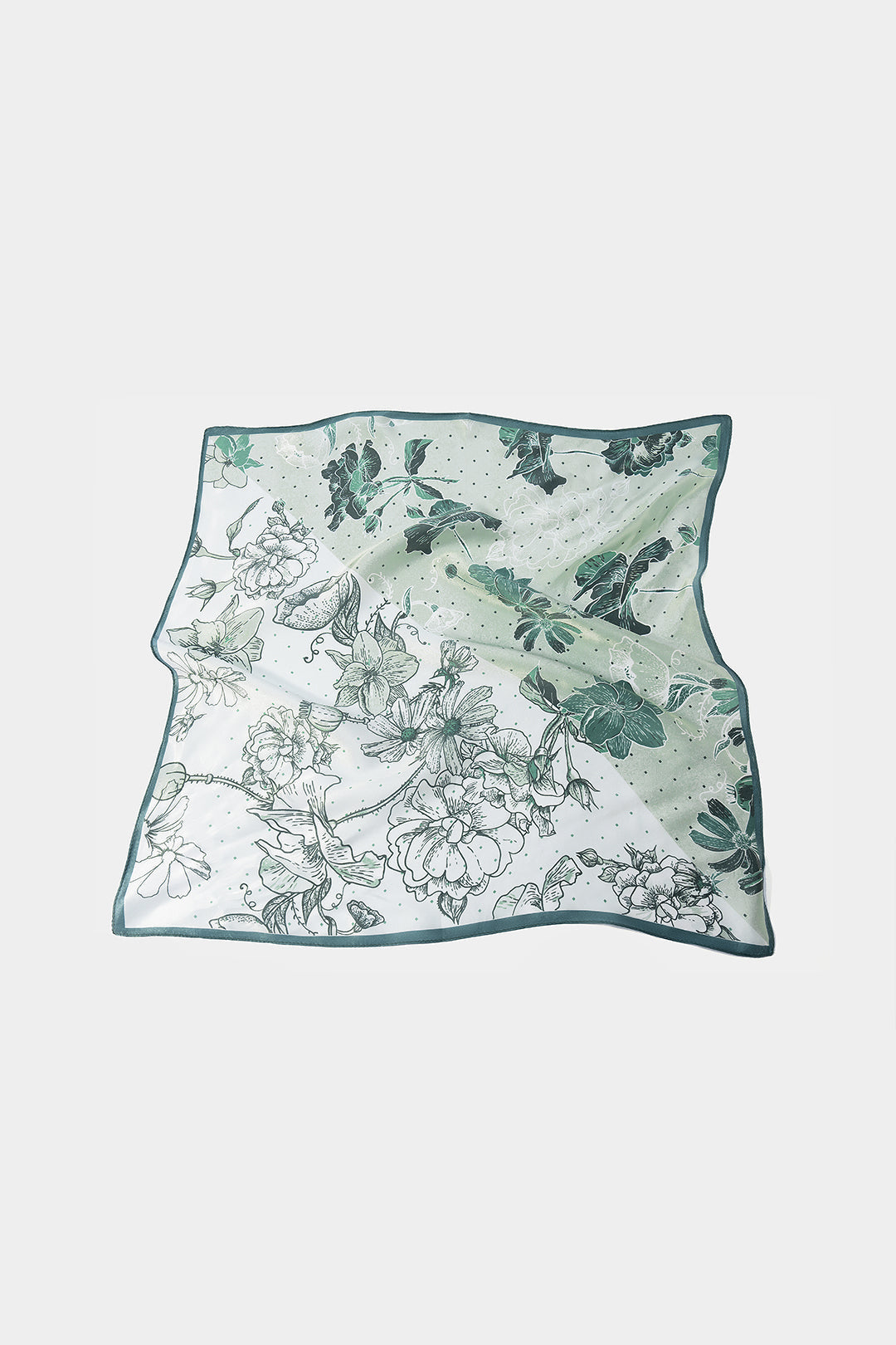 Floral Print Square Scarf