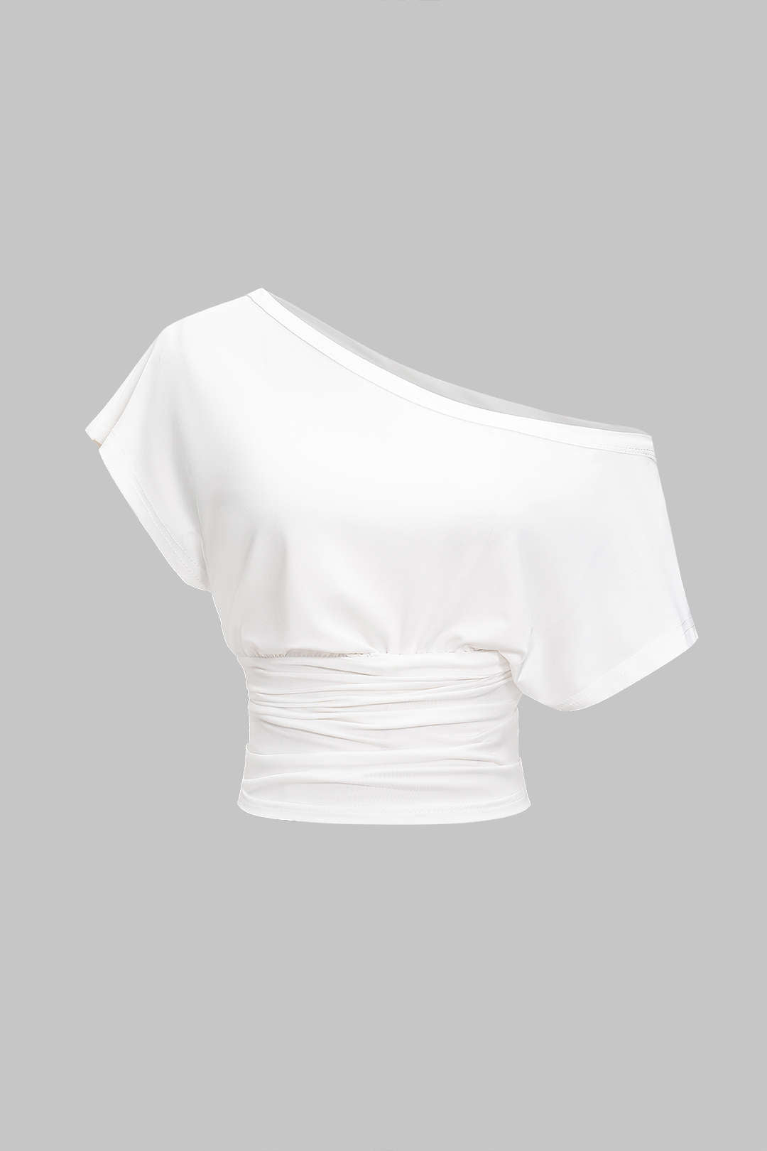 T-shirt court à une épaule