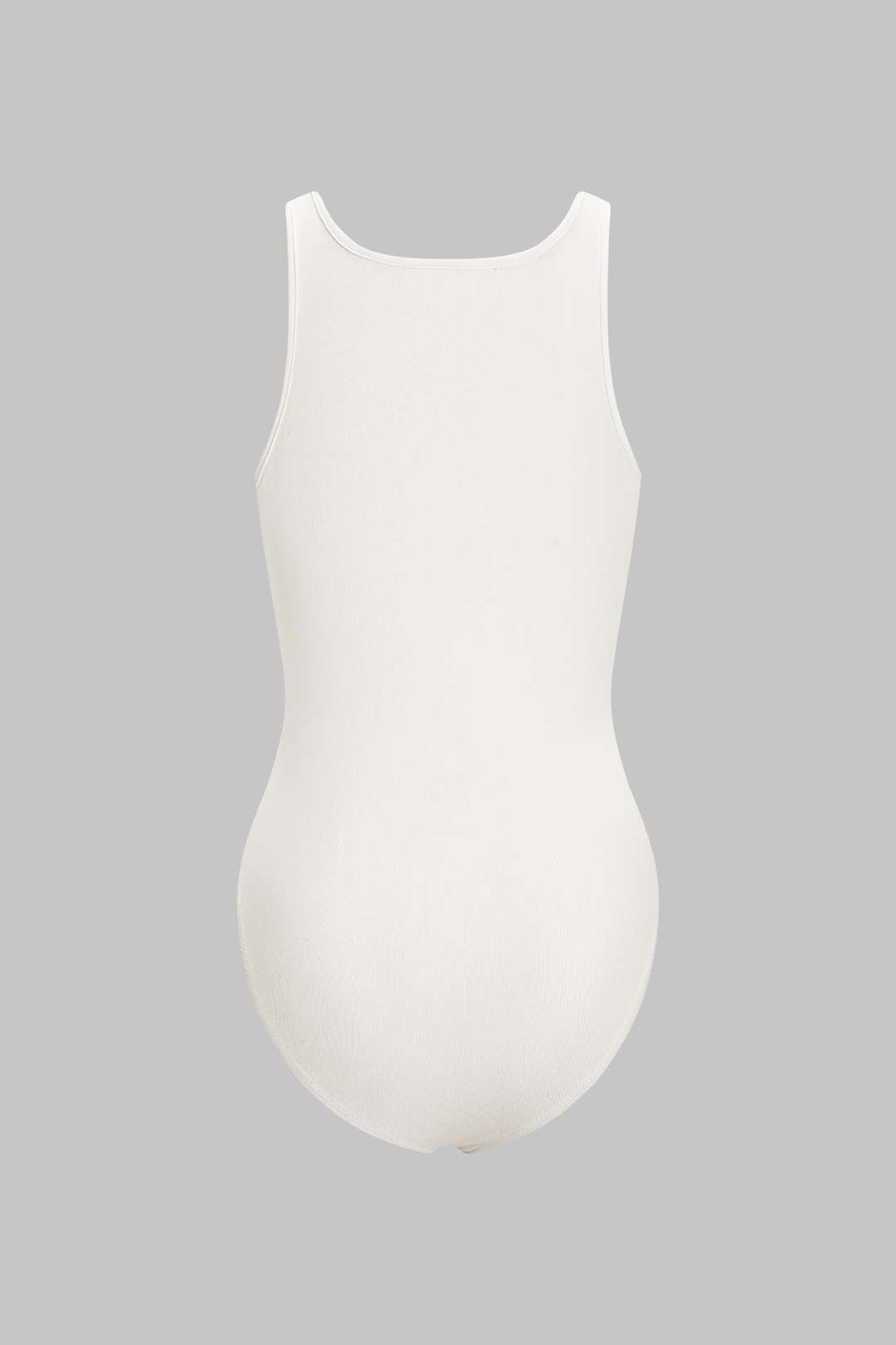 Letter Print Sleeveless Slip Bodysuit