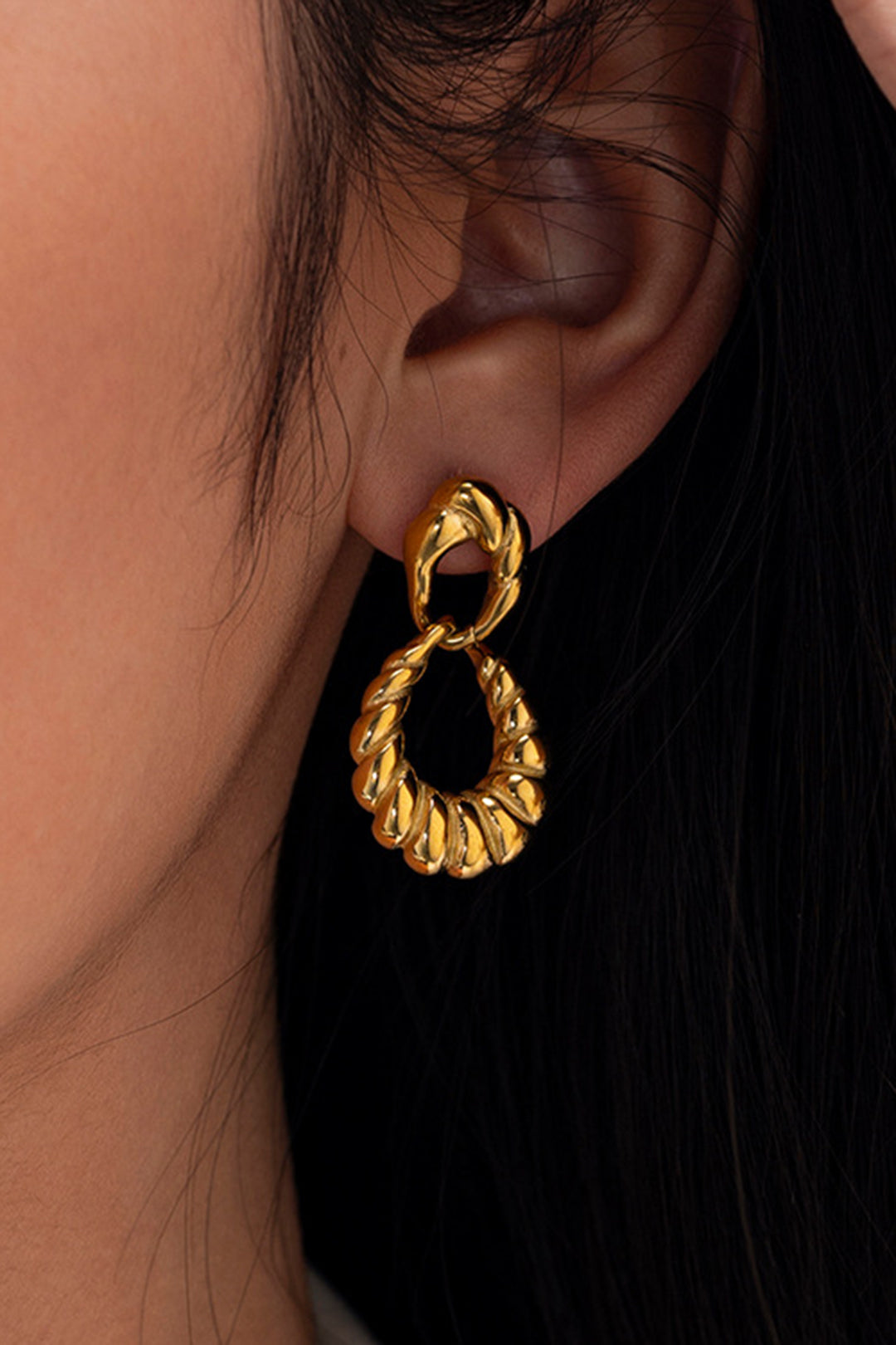 Alloy Twisted Earrings