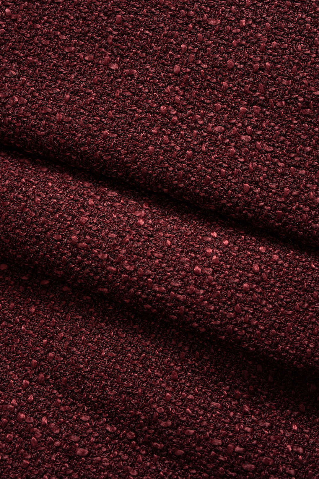 Tweed-Oberteil mit Rundhalsausschnitt, Metallknöpfen und Taschen