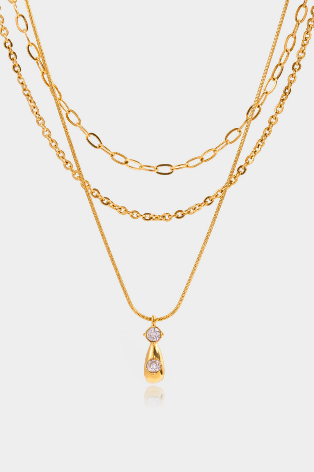 Alloy Muti-Layer Chain Necklace