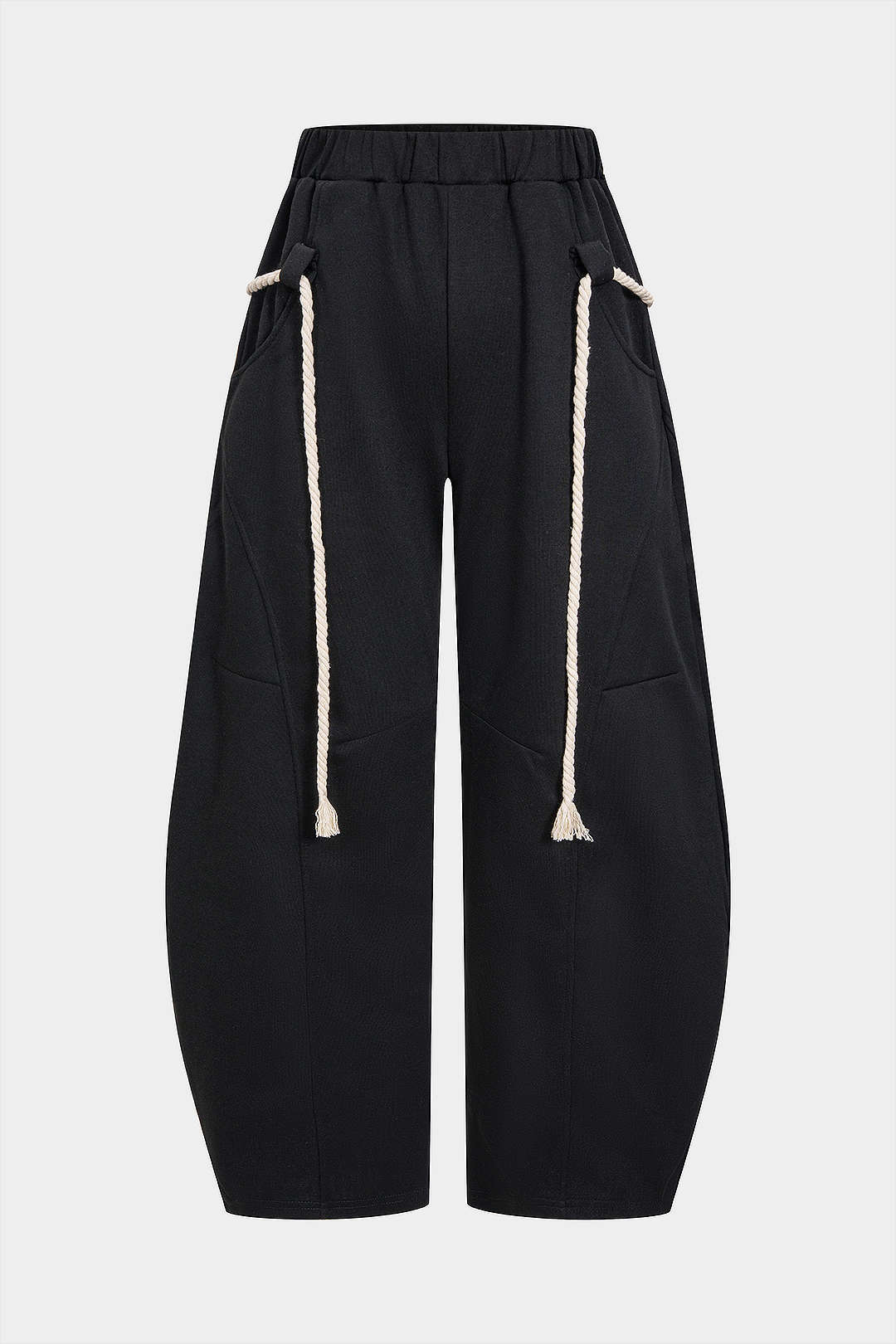 Drawstring Wide Leg Trousers