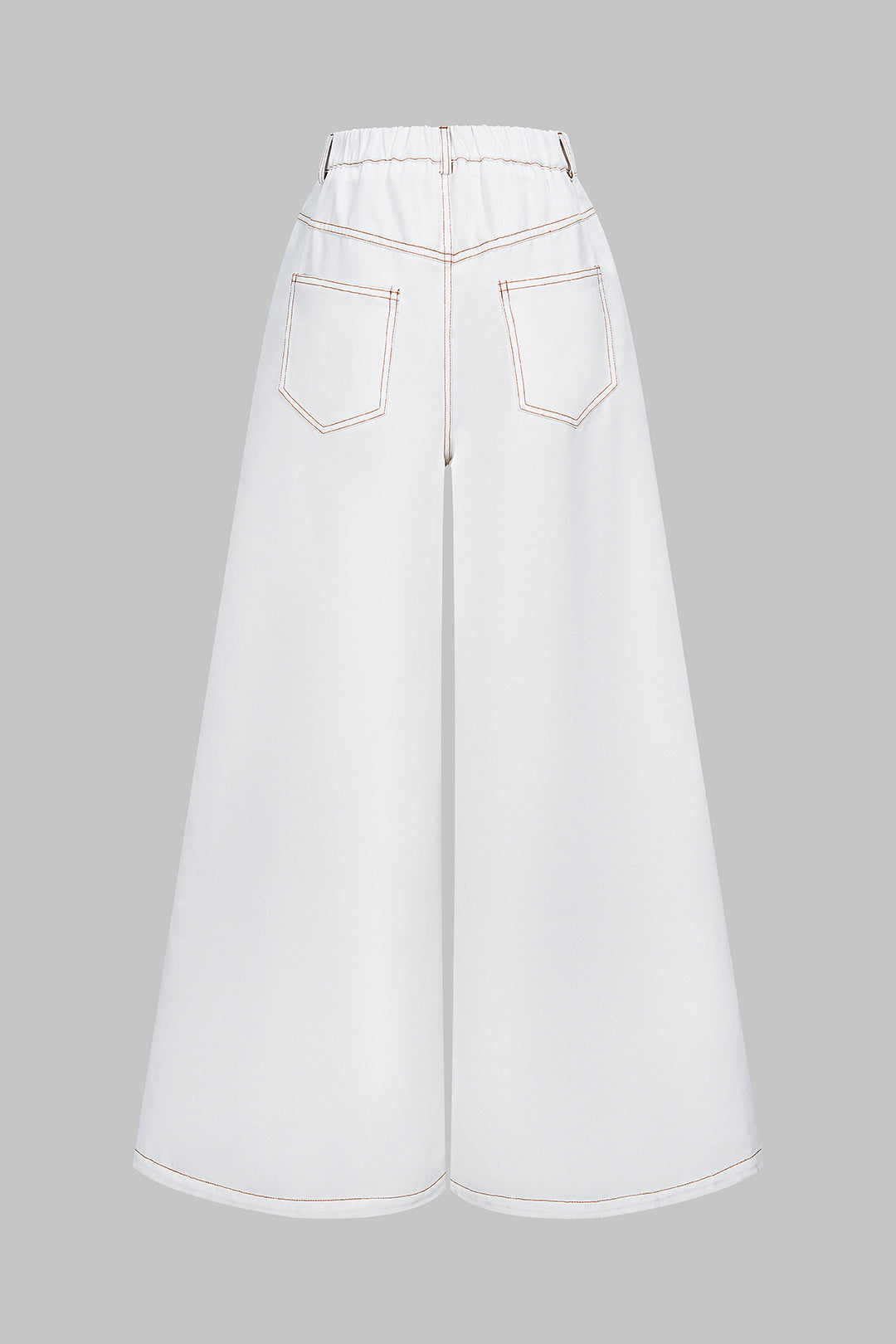 Pantalon ample imprimé denim