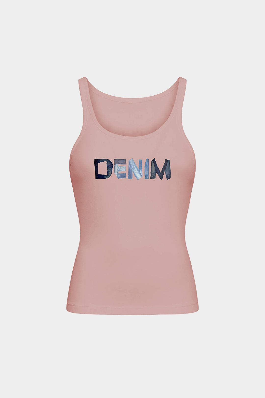 Letter Print Sleeveless Tank Top