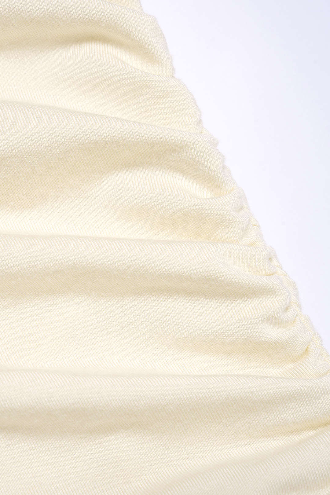 T-shirt asymétrique sans manches avec fronces