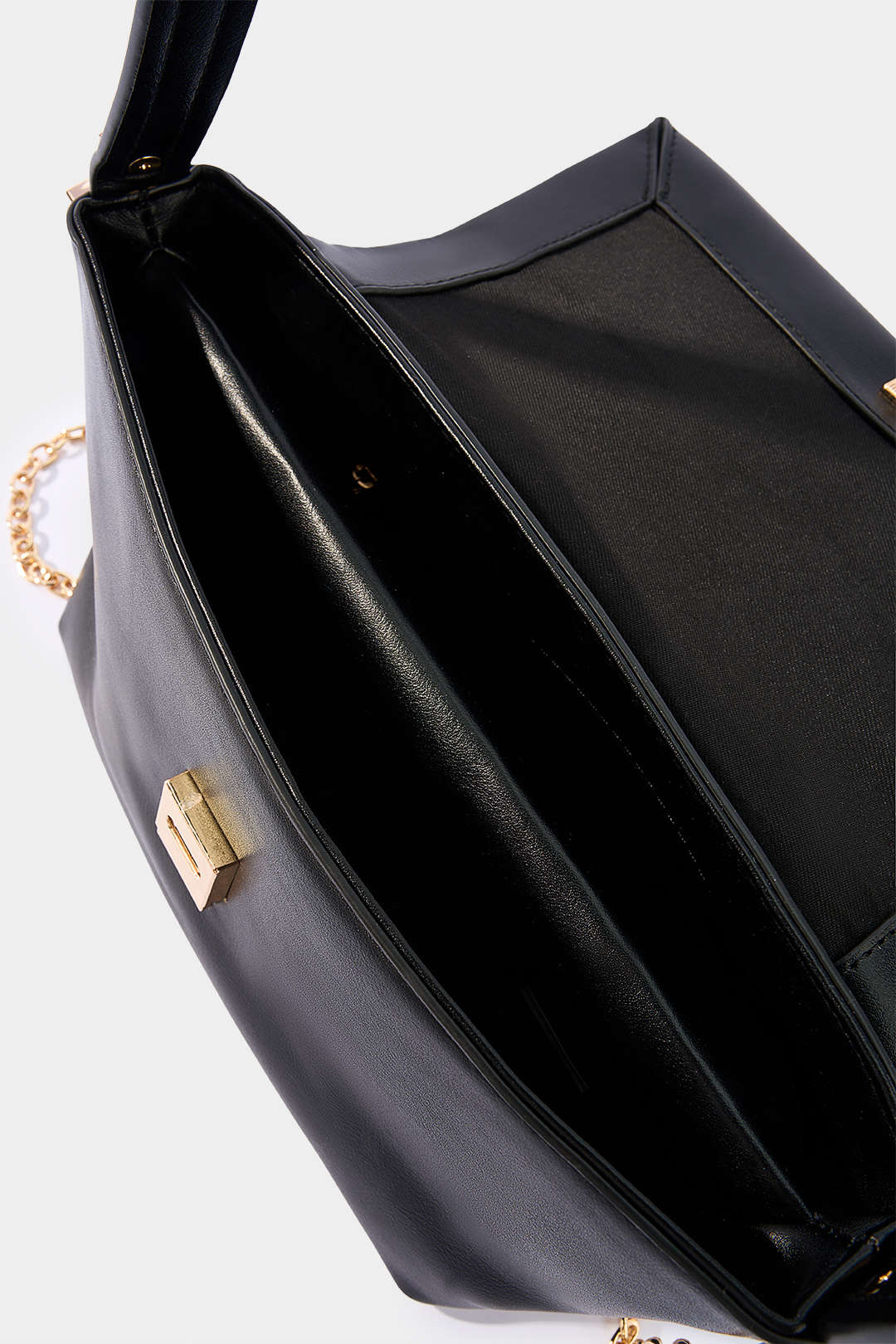 Faux Leather Shoulder Bag