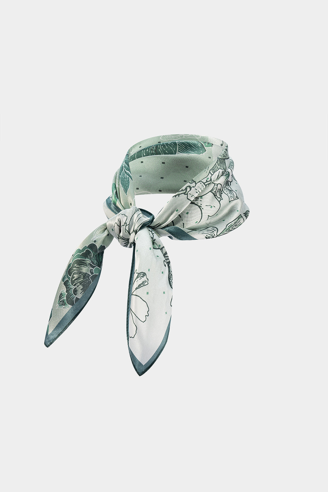 Floral Print Square Scarf