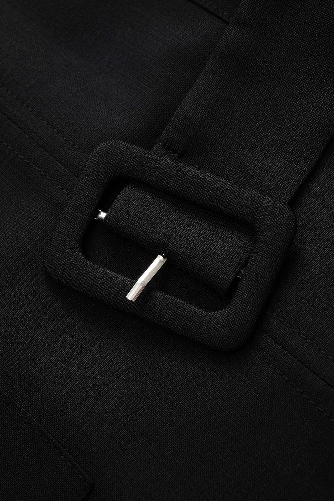 Pocket Belted Long Sleeve Mini Dress