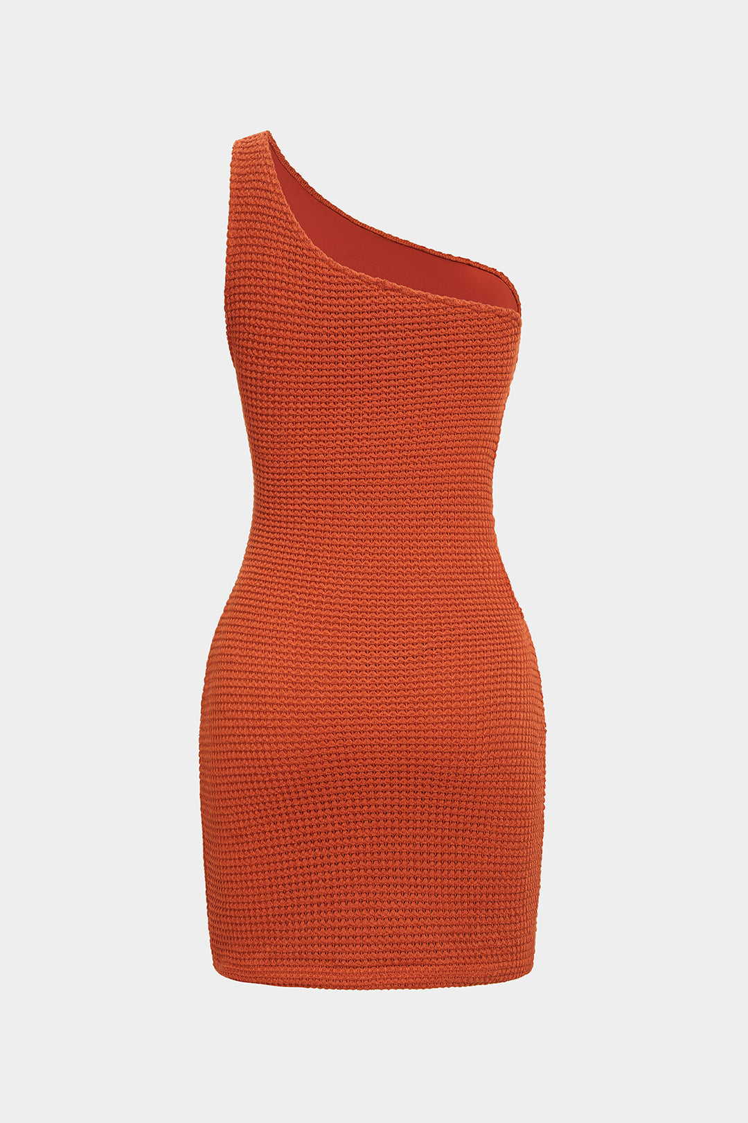 Ärmelloses One-Shoulder-Minikleid mit metallischem Cut-Out und asymmetrischem Schnitt