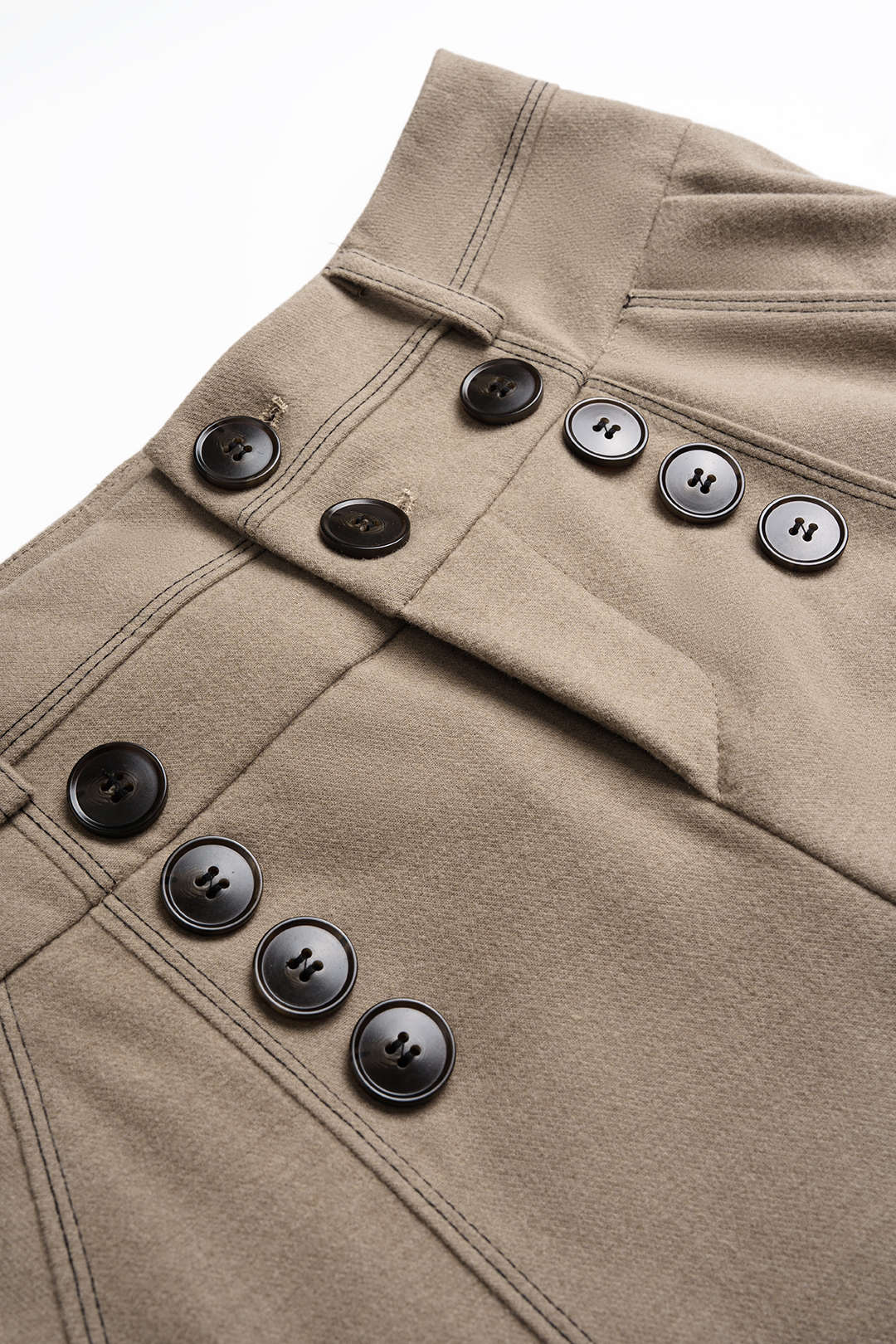 Button-Pocket-Weite-Bein-Hose
