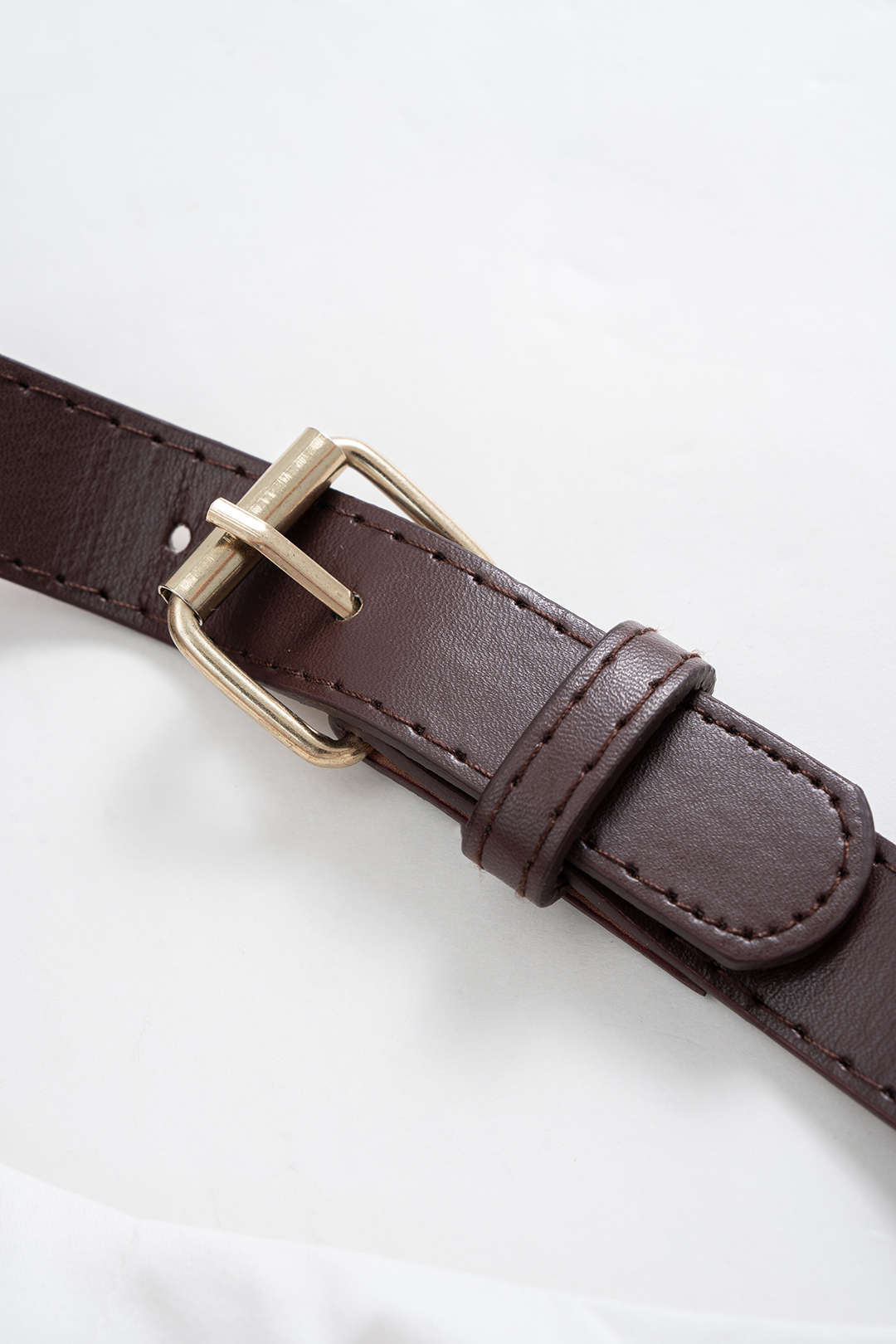 Leather Patchwork Crossed Cut Out Cami Top