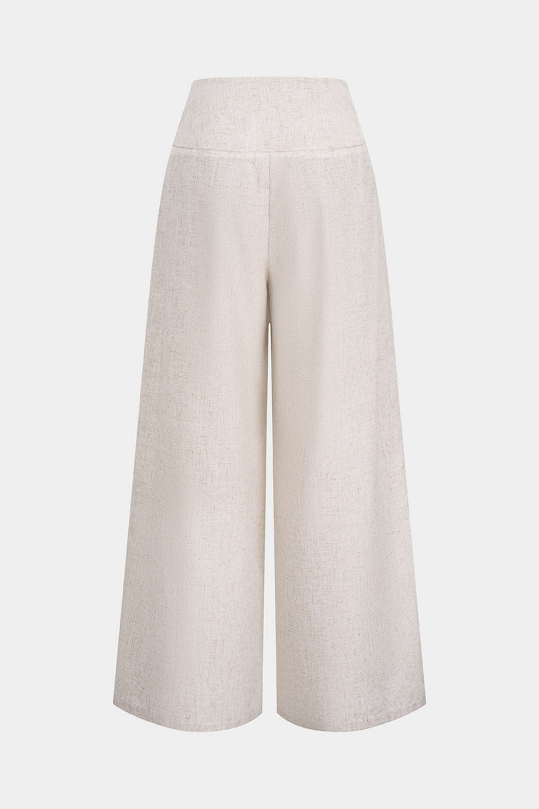 Linen High Waist Pleated Pants