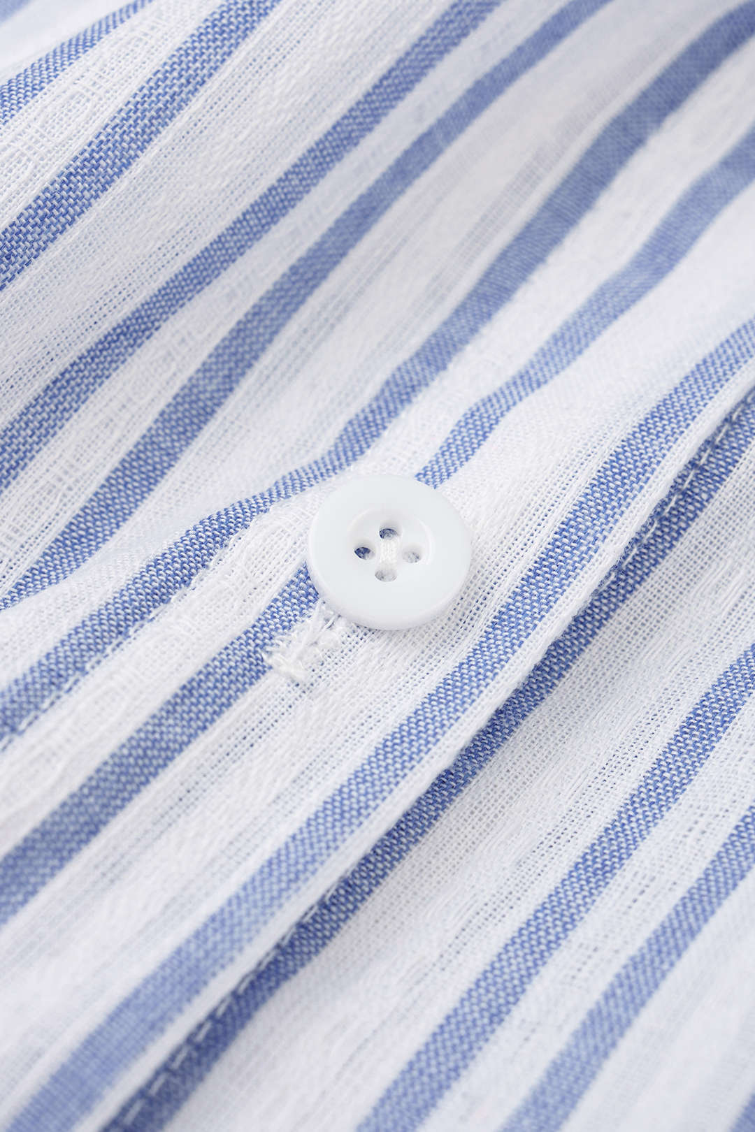 Stripes Print Flutter Short-Sleeve Shirt