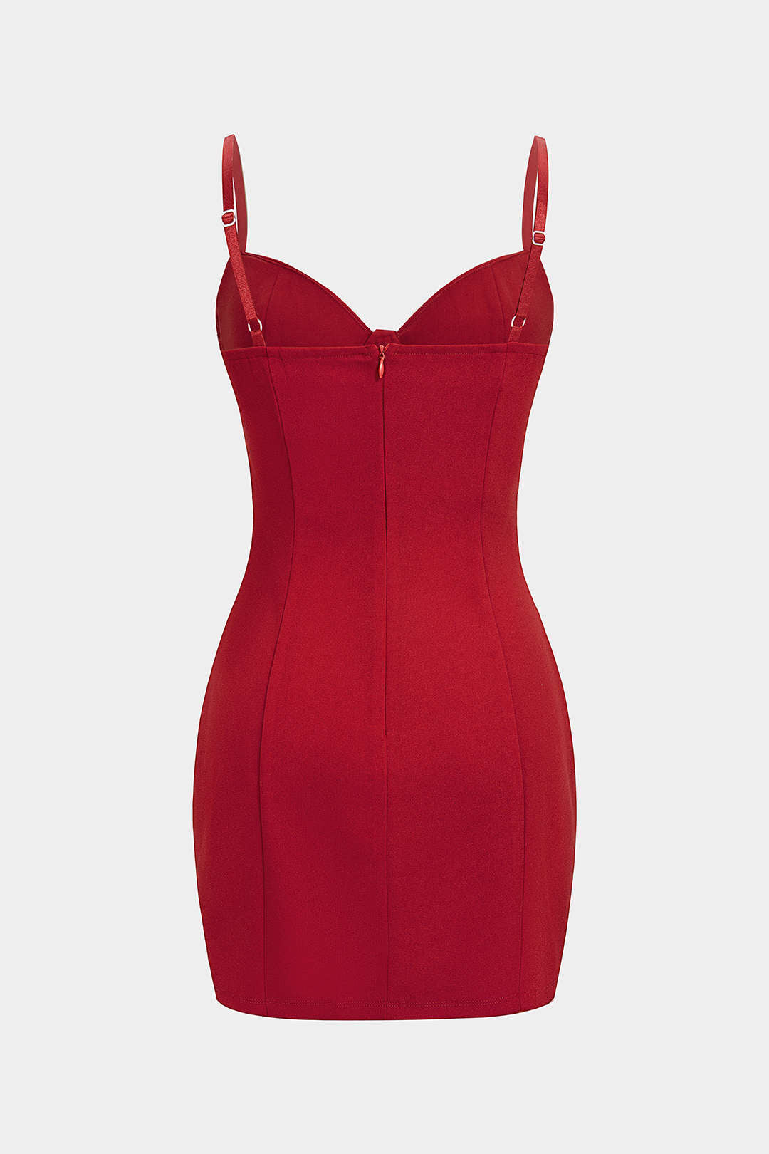 Bustier-Kleid mit Reißverschluss und ärmellosem Mini-Slip