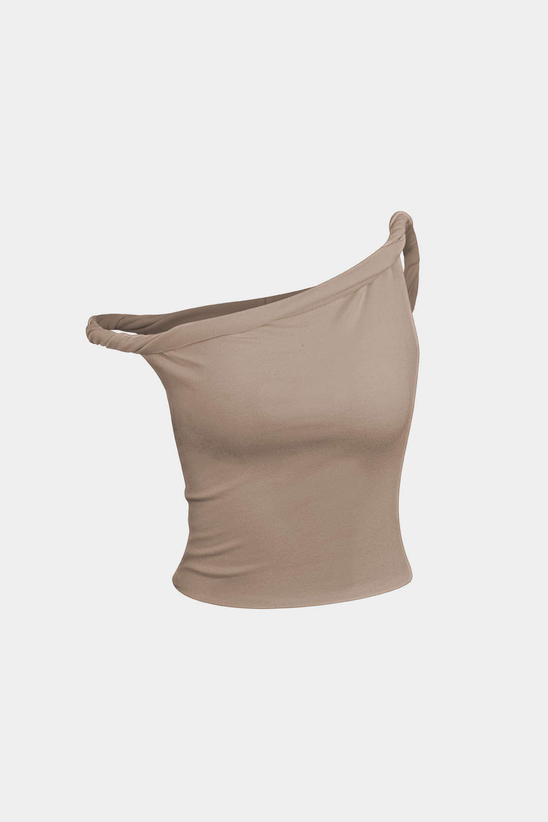 Basic Asymmetrical Twist Sleeveless Top