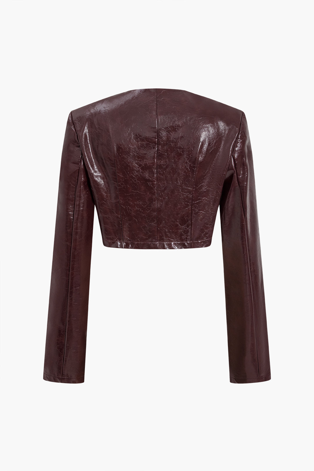 Ensemble jupe asymétrique en similicuir