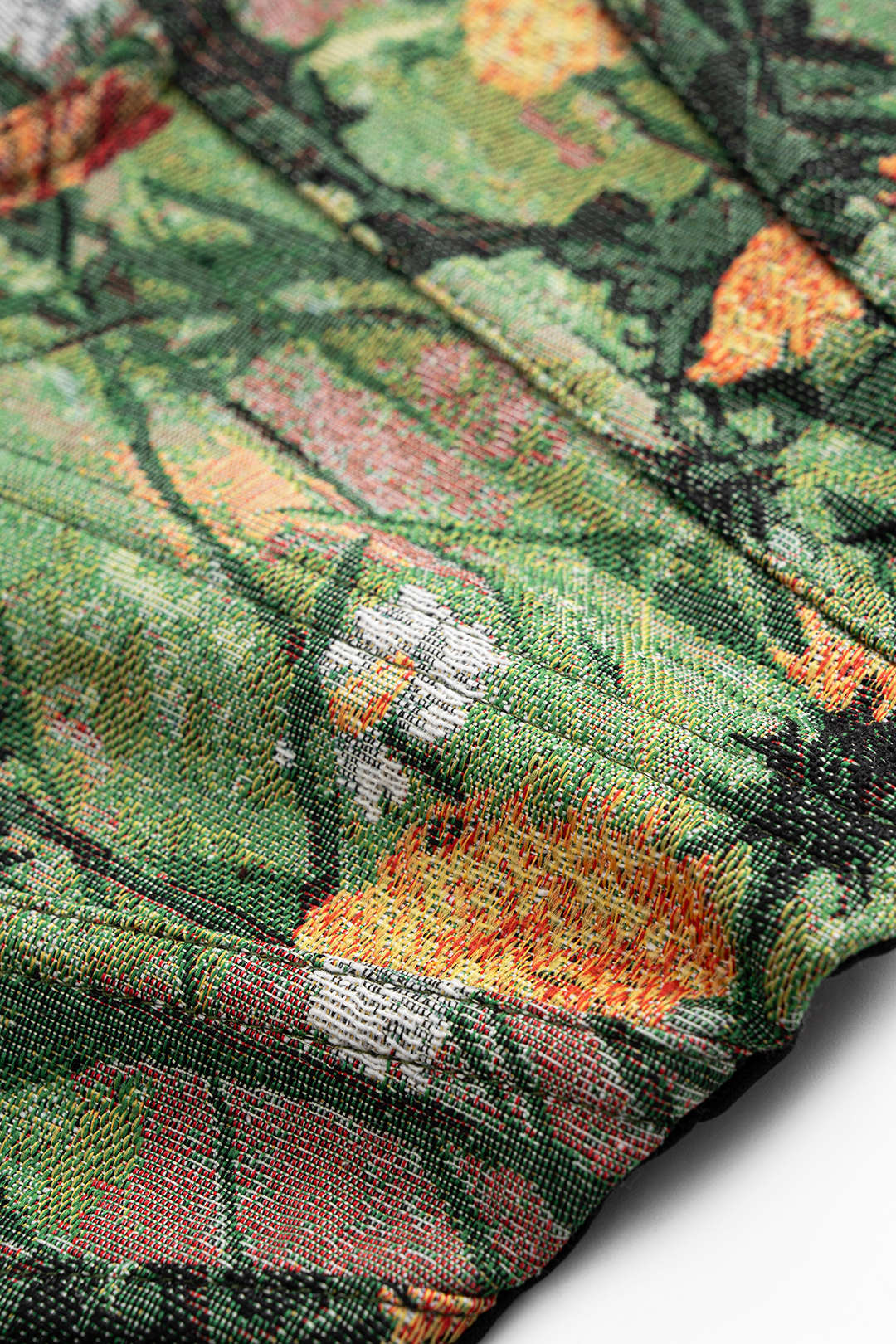 Blumen-Jacquard-Trägertop zum Binden