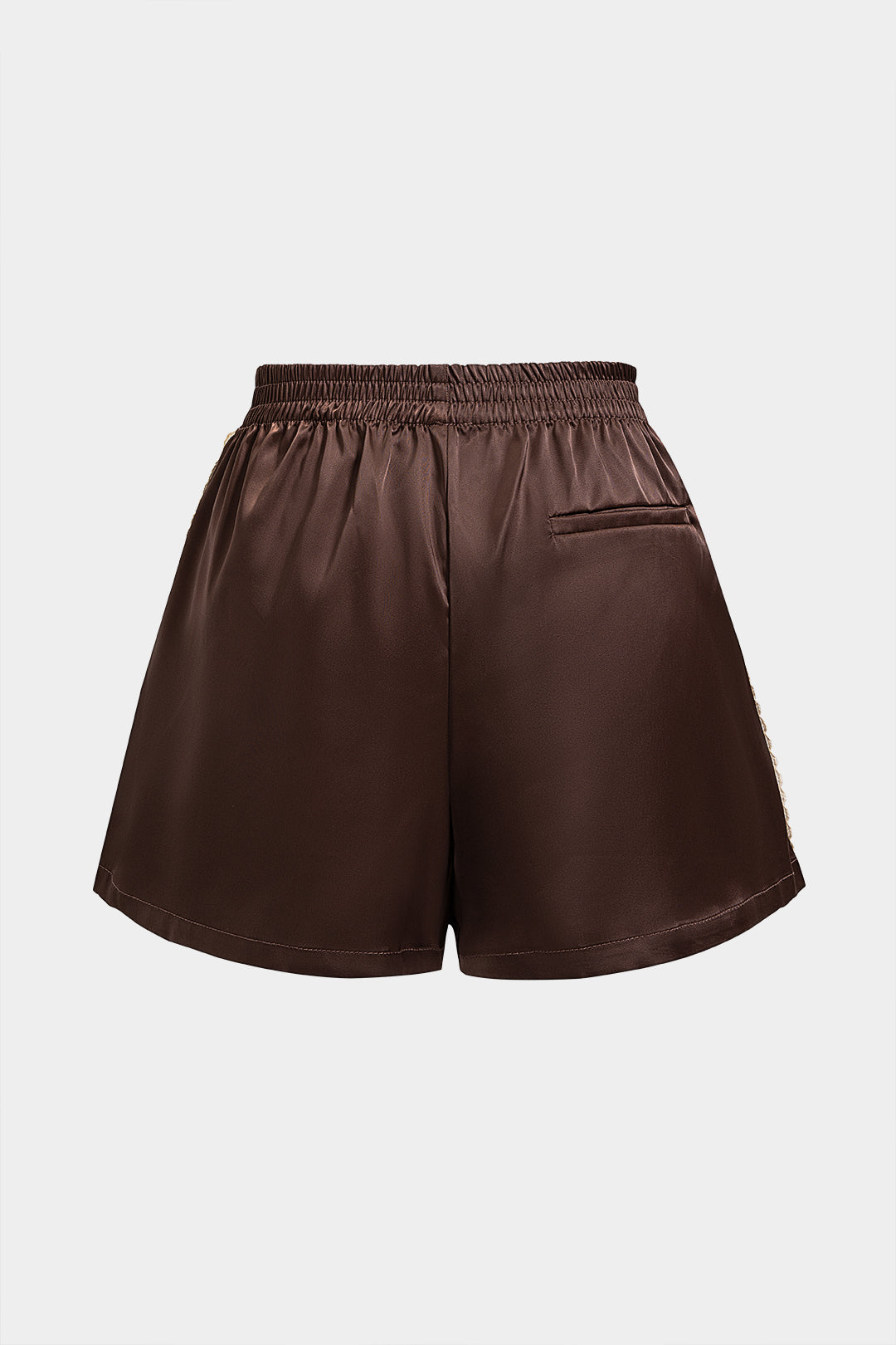 Shorts mit weiter Passform, Spitze und Patchwork-Design