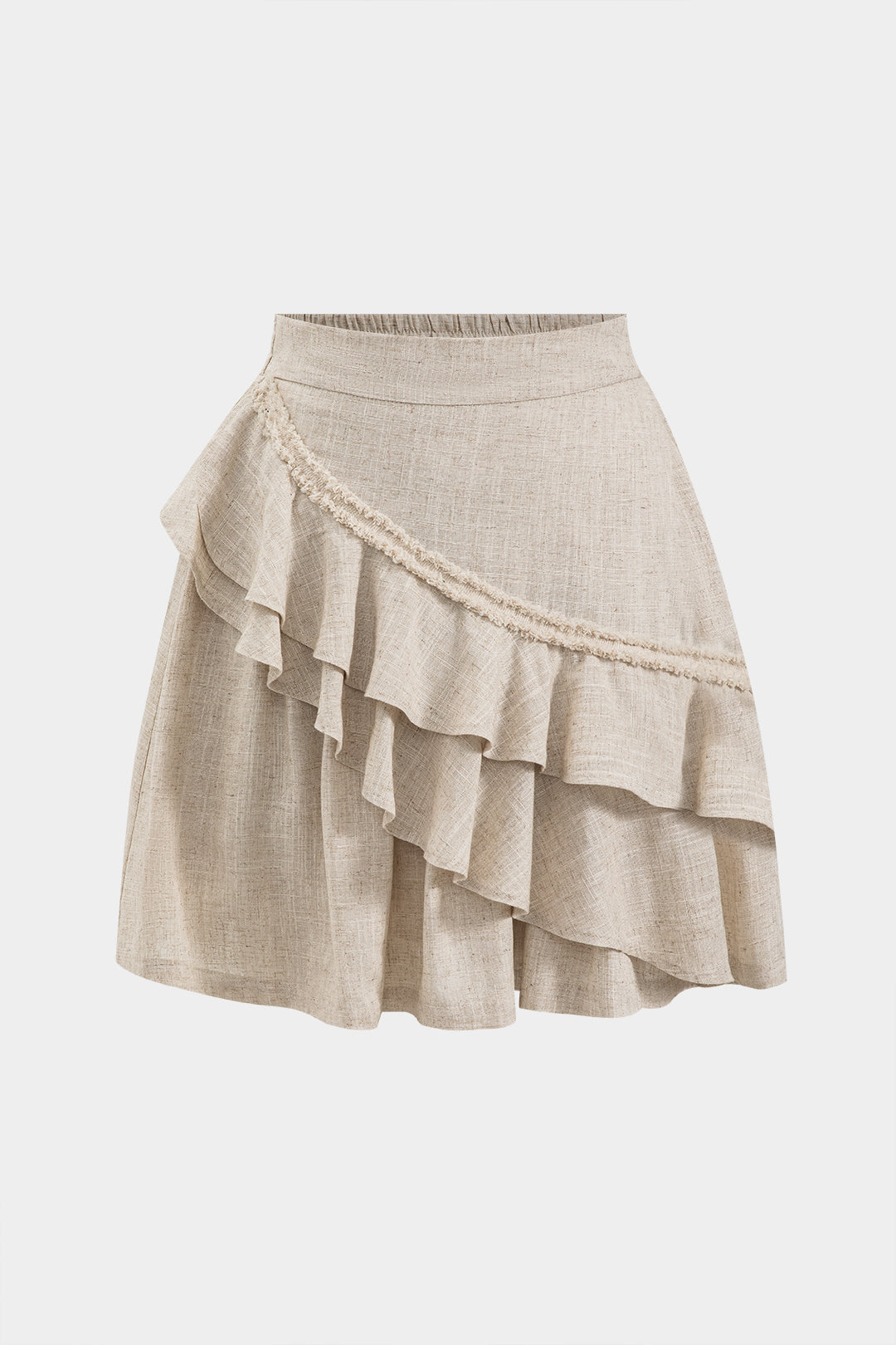 Linen Ruffle Skirt