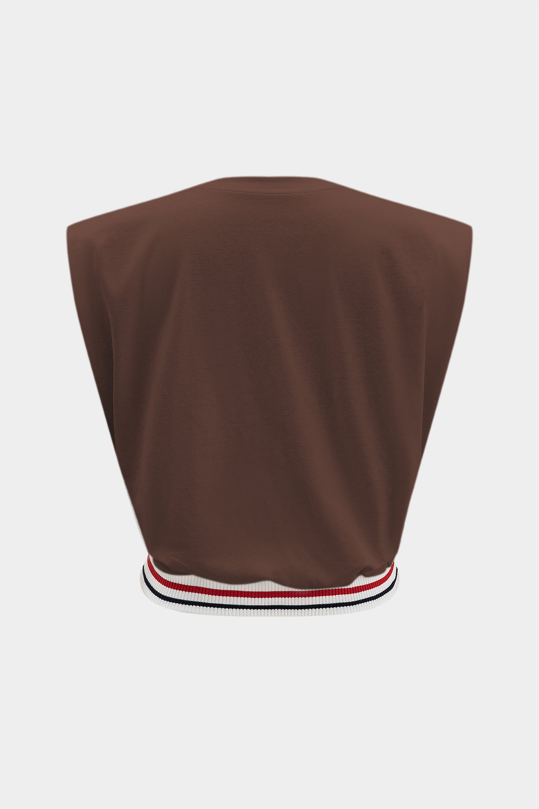 T-shirt sans manches à col rond imprimé voiture