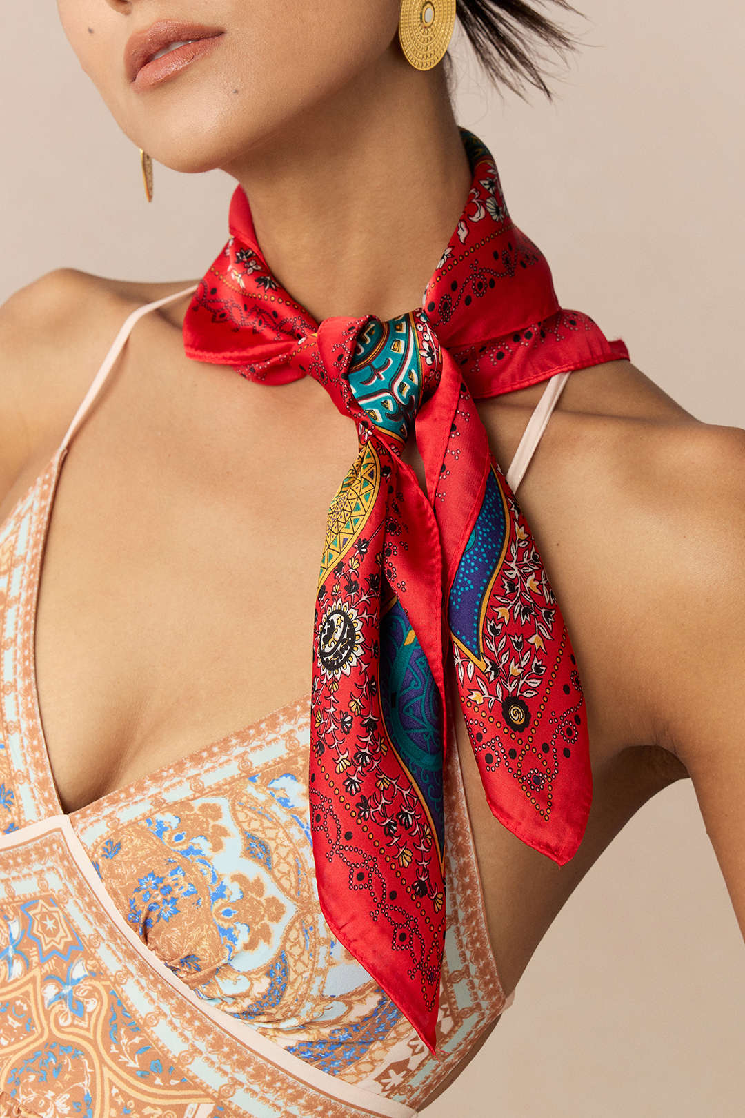 Foulard imprimé vintage