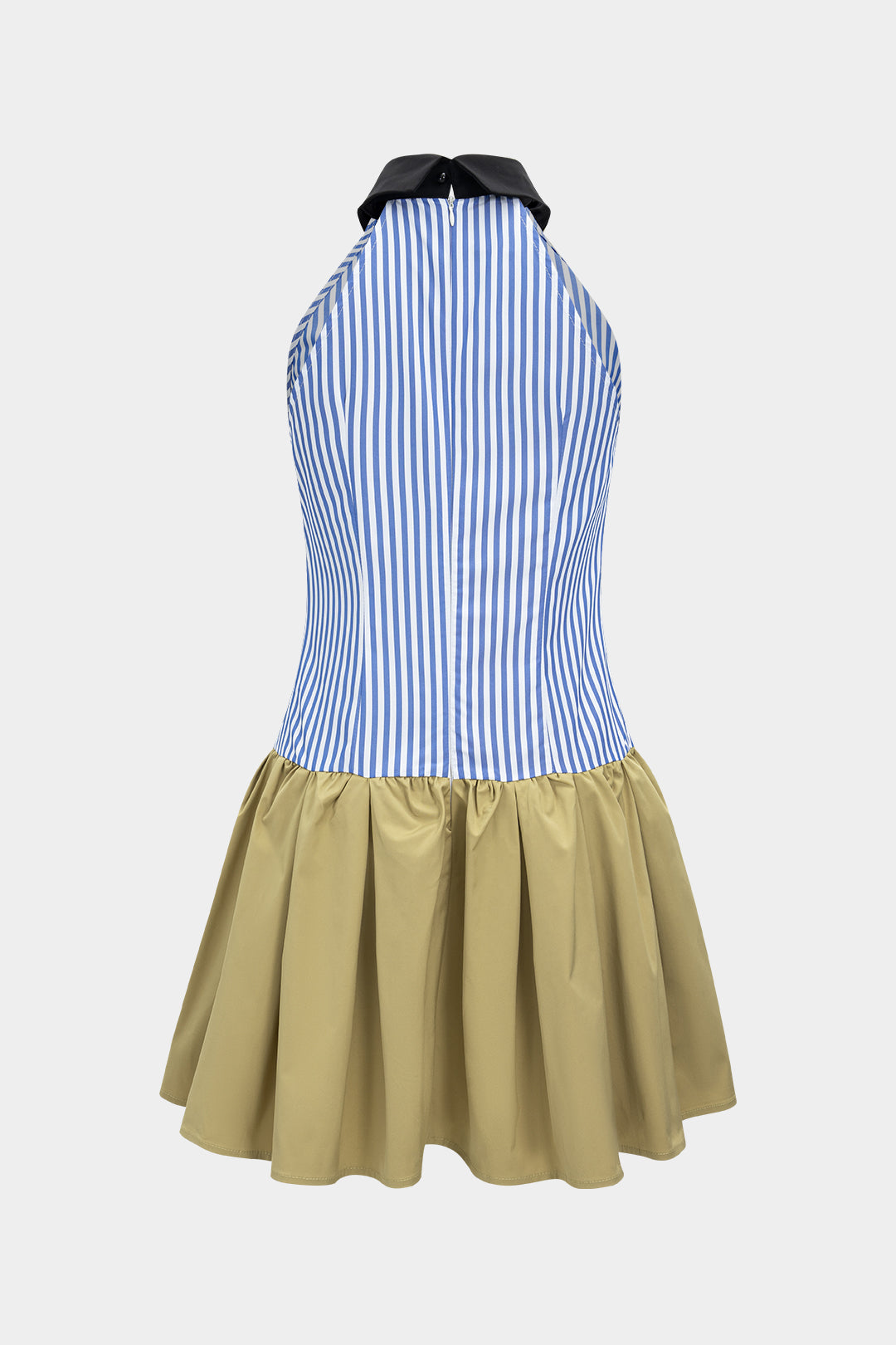 Patchwork Sleeveless Mini Dress