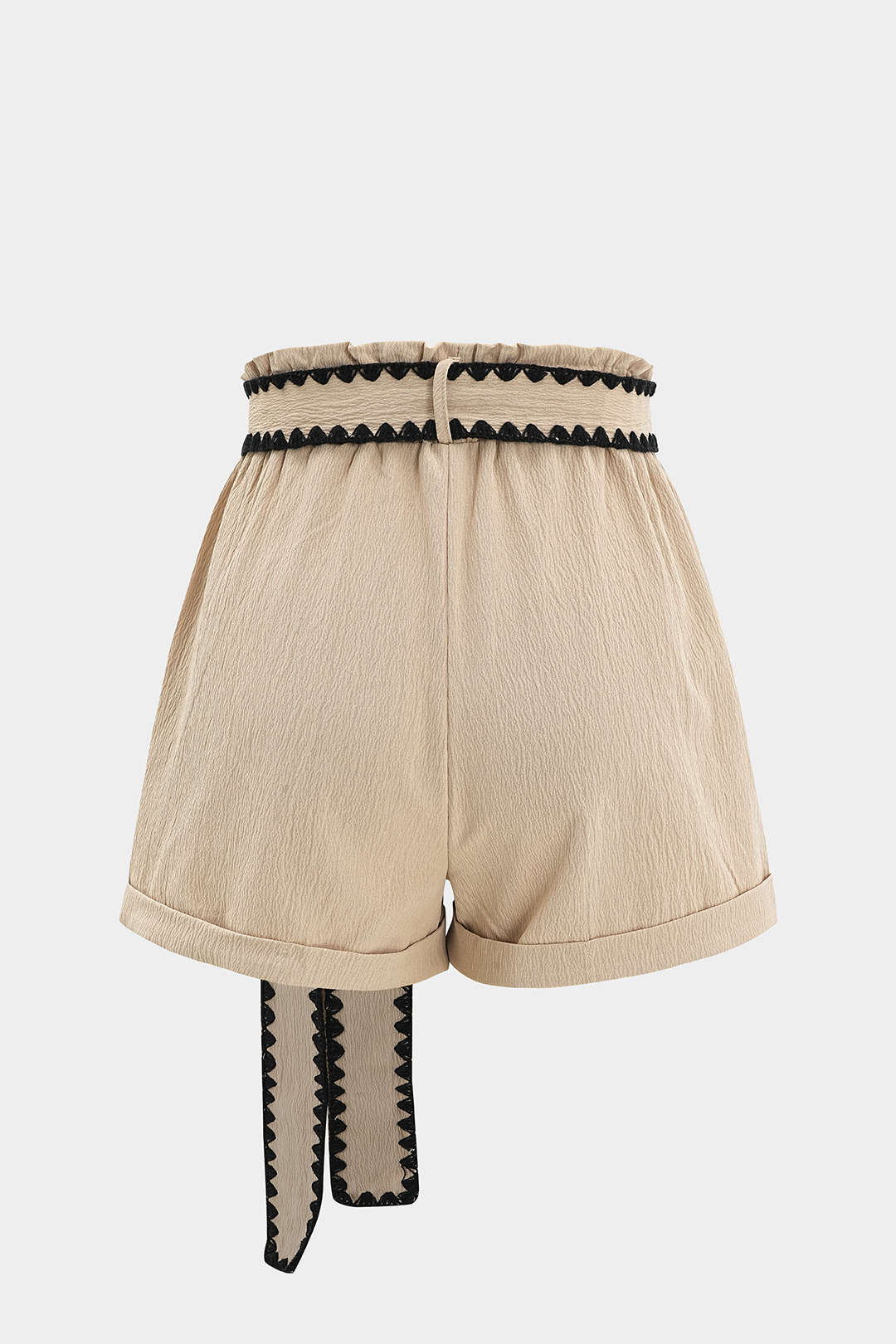 Shorts contrastés à nouer