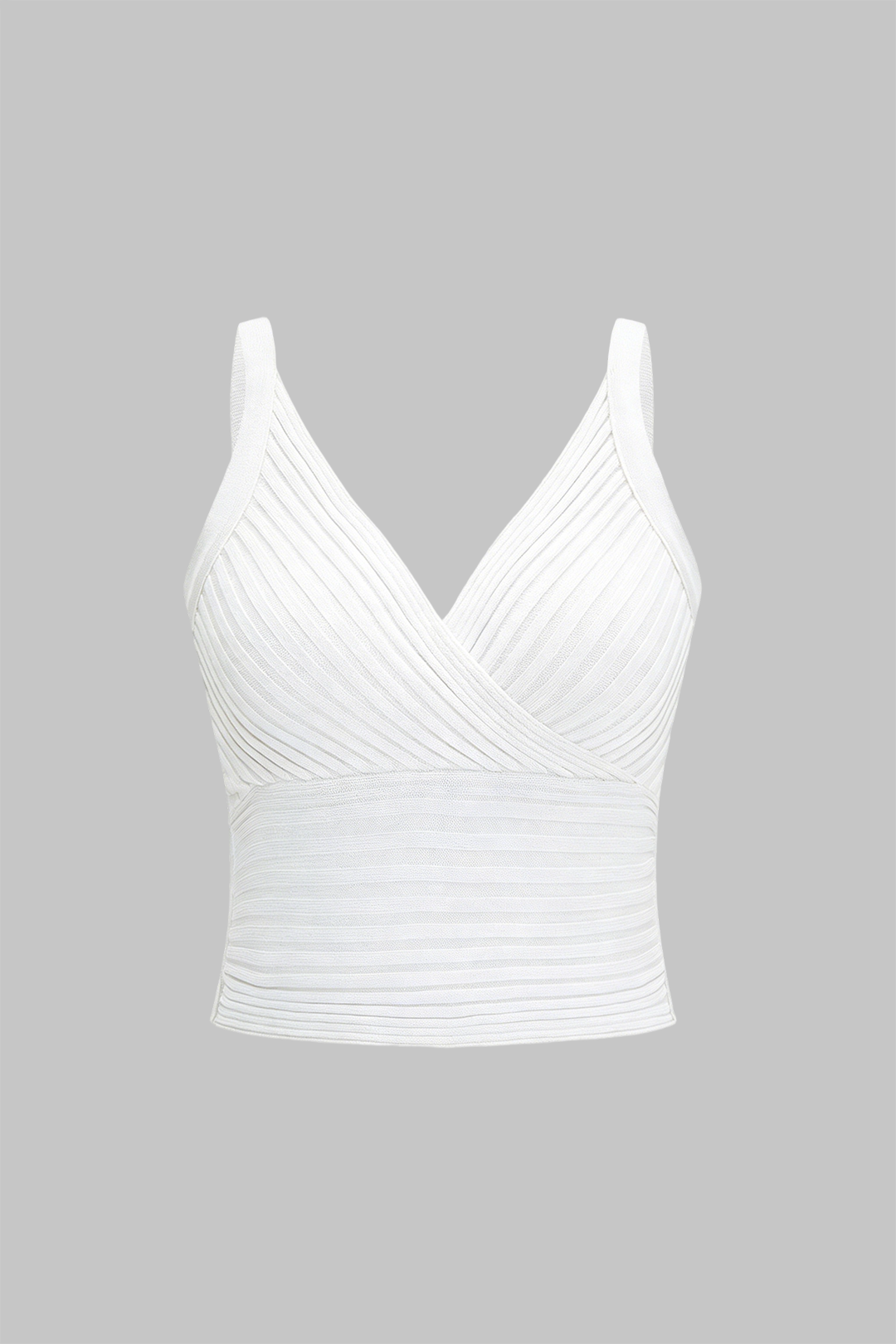 Strick-V-Neck-Trägertop
