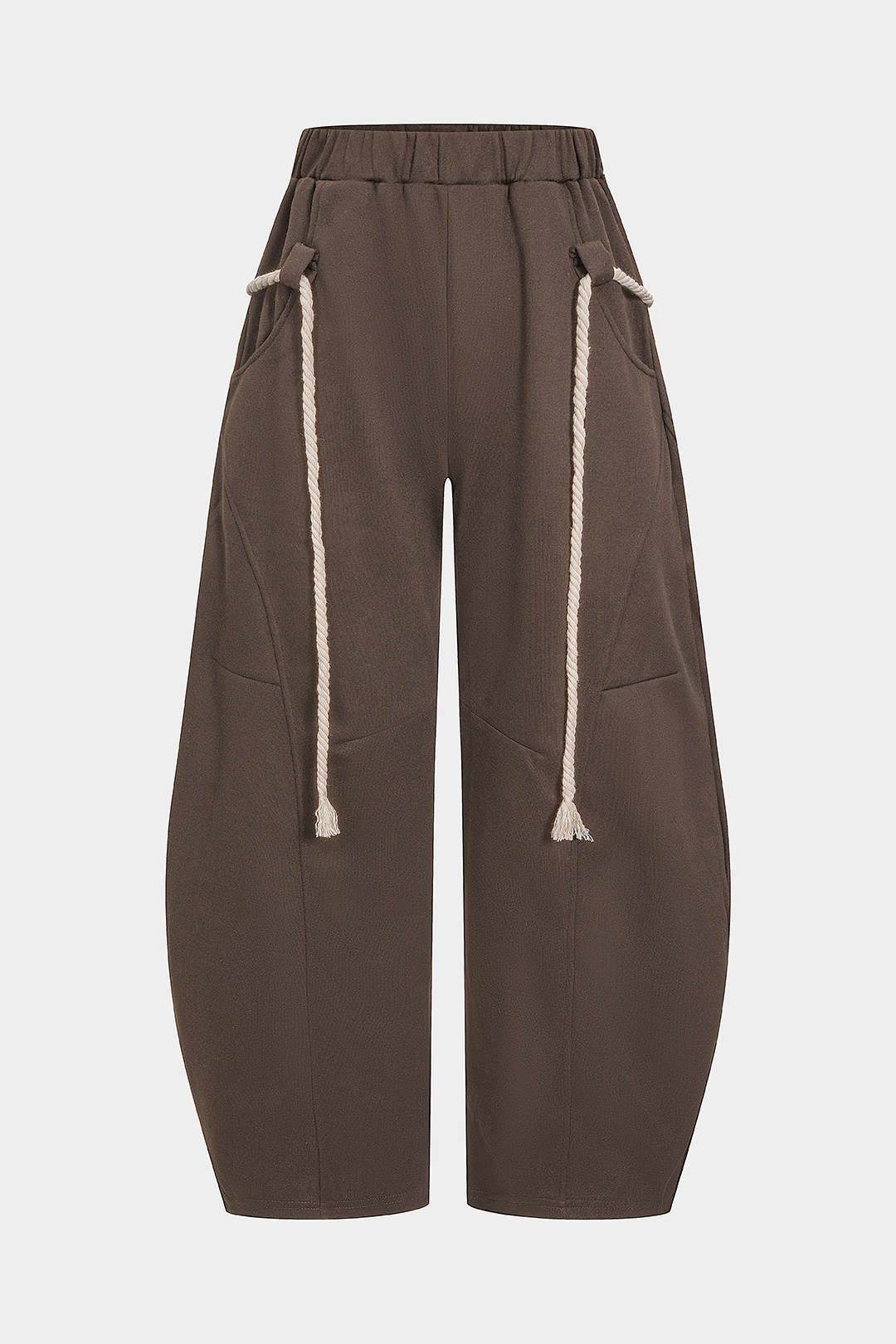 Drawstring Wide Leg Trousers