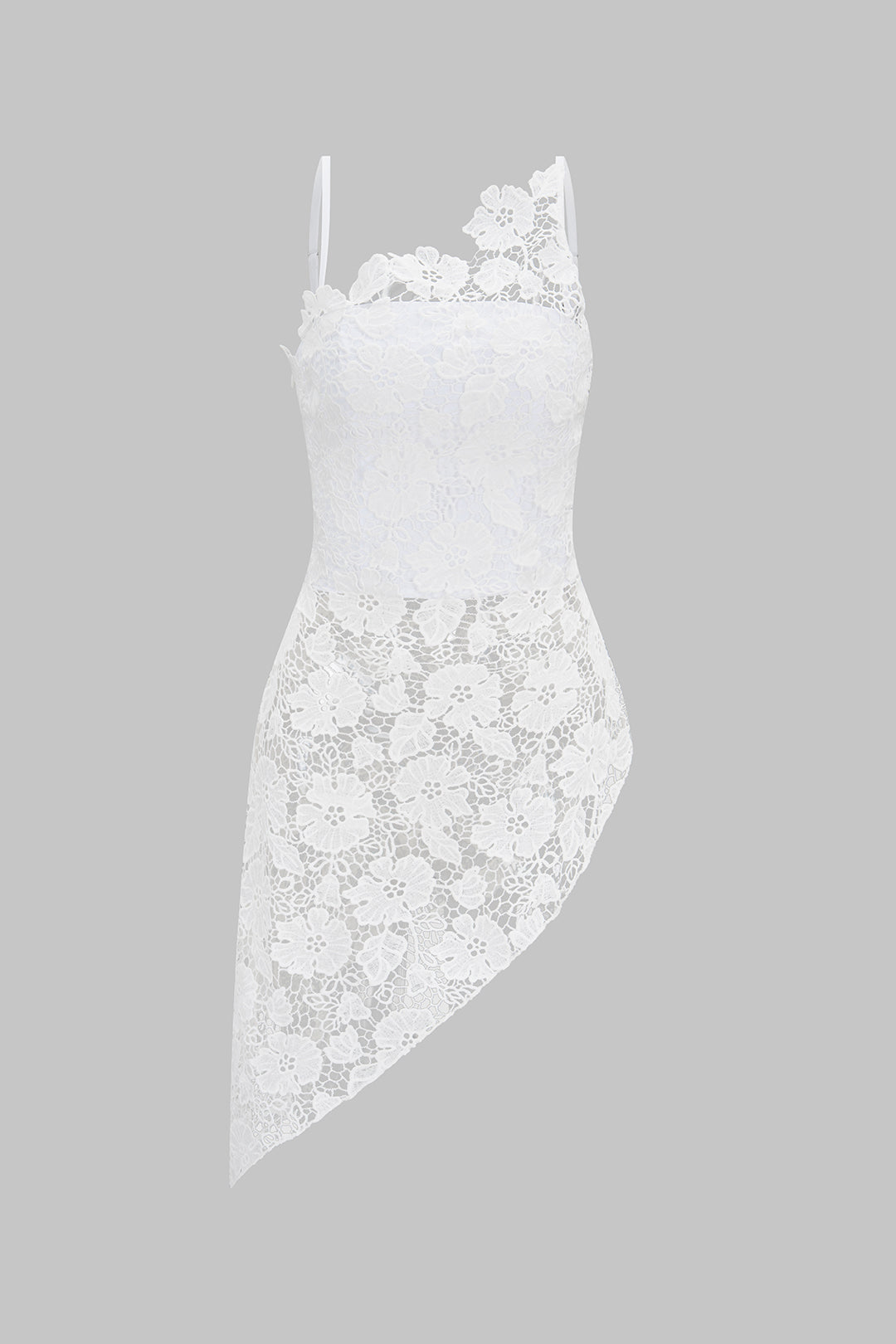 Lace Hollow Out Asymmetrical Cami Top
