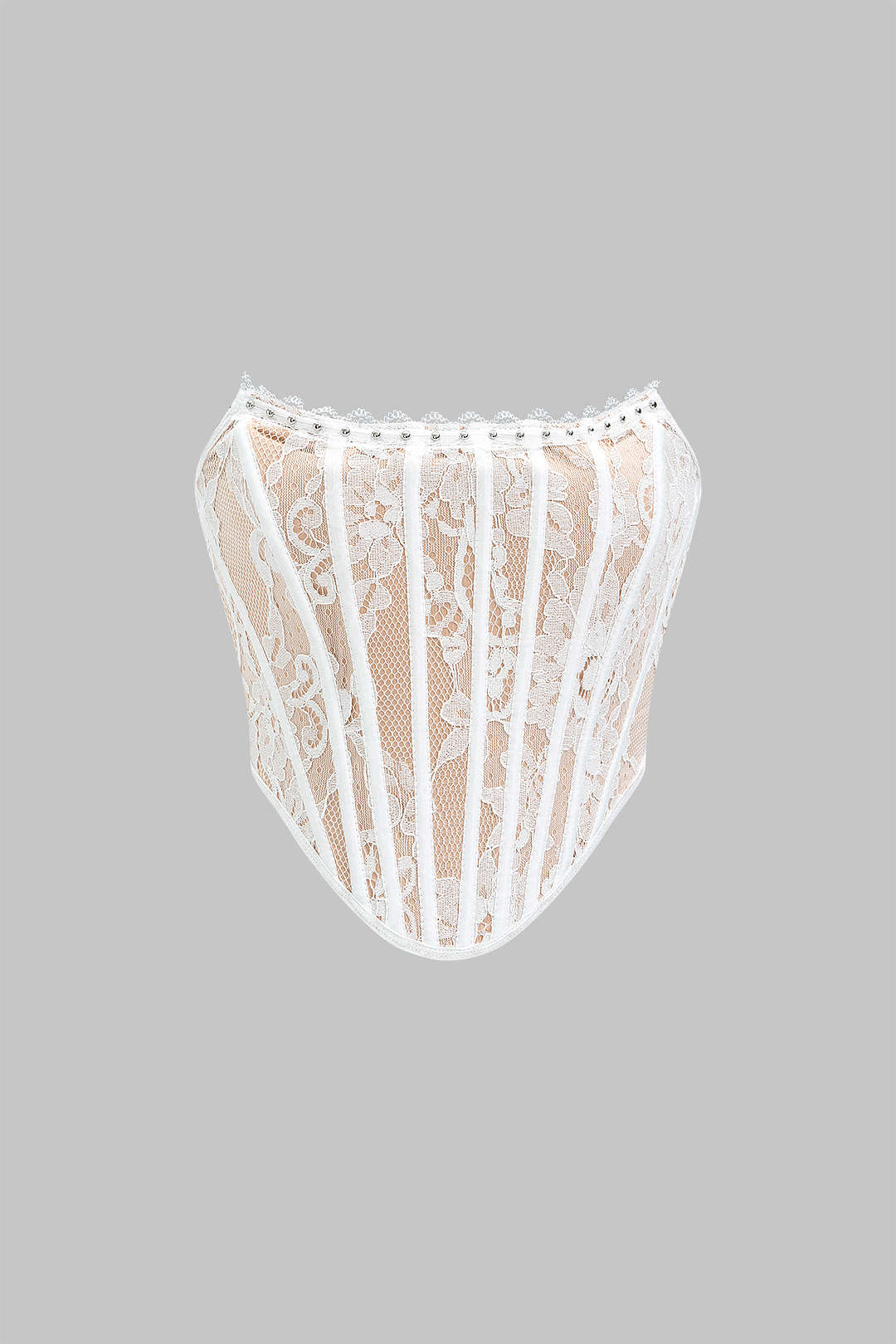 Lace Tie Back Tube Top