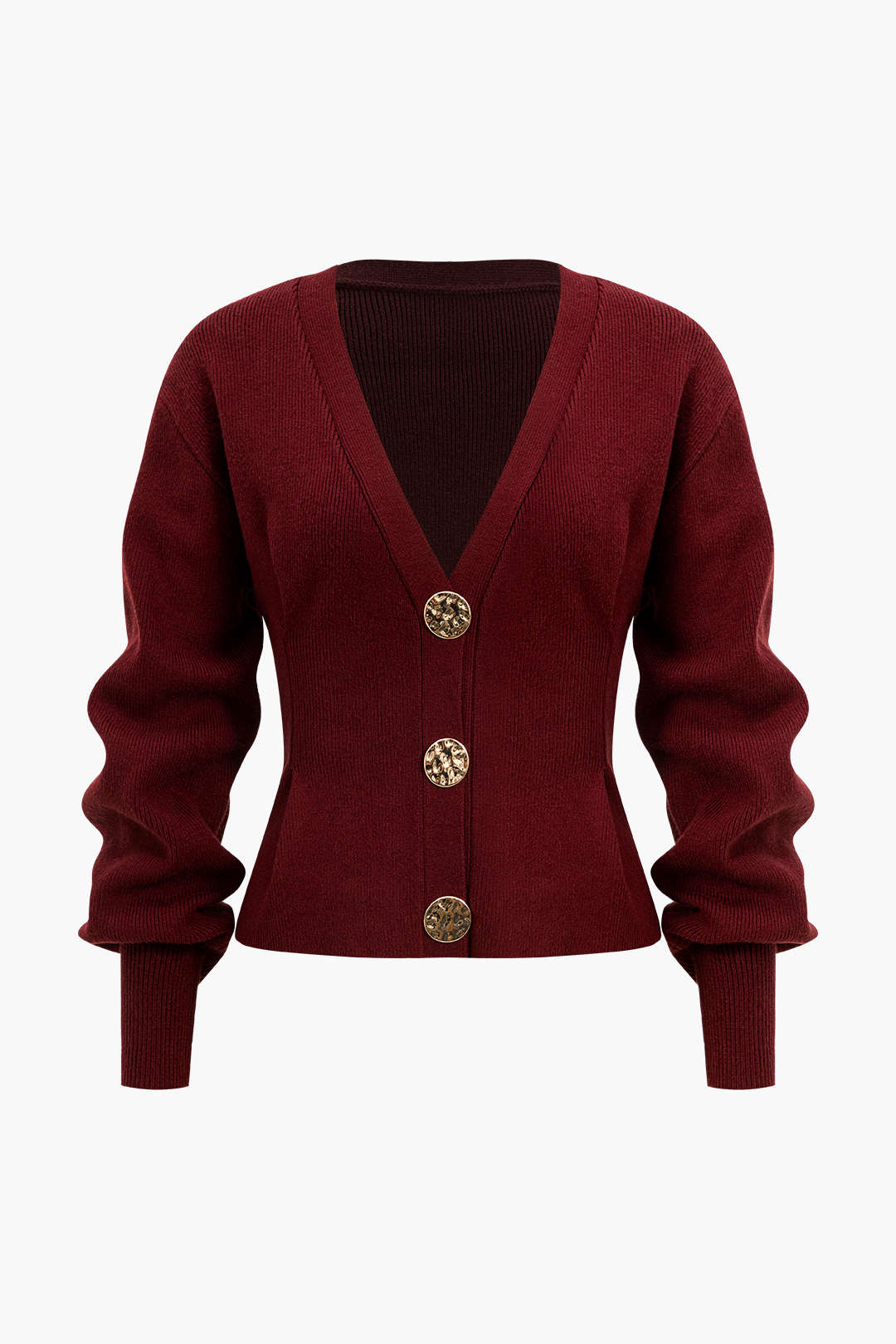 Cardigan en maille à col V boutonné