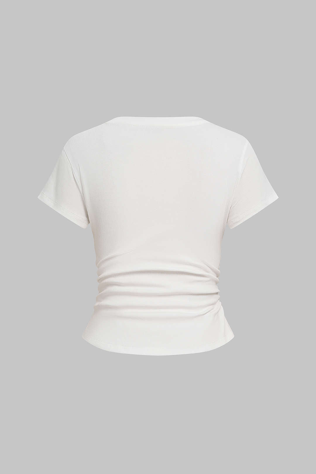 T-shirt col V à manches courtes