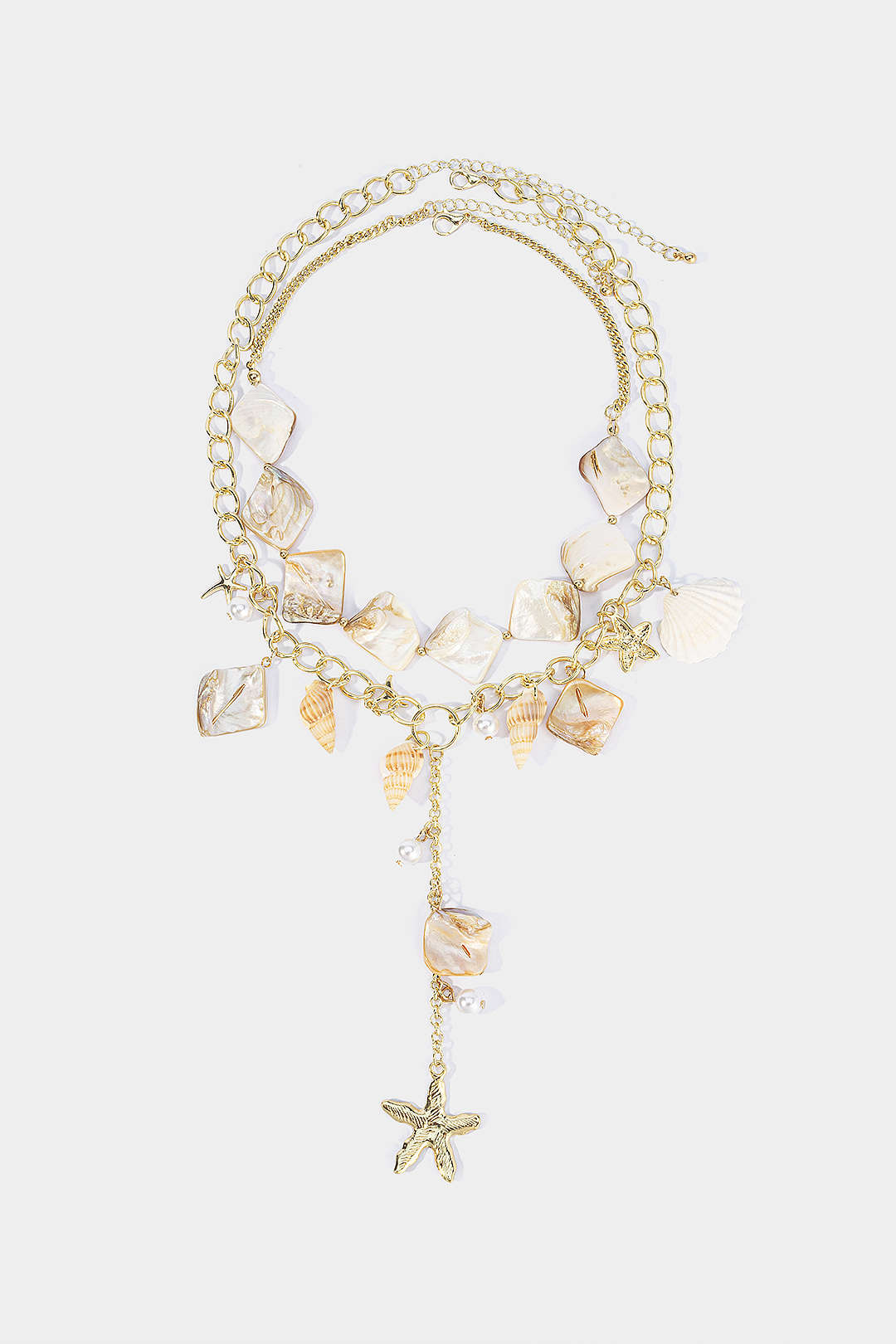 Alloy Irregular Shell Necklace