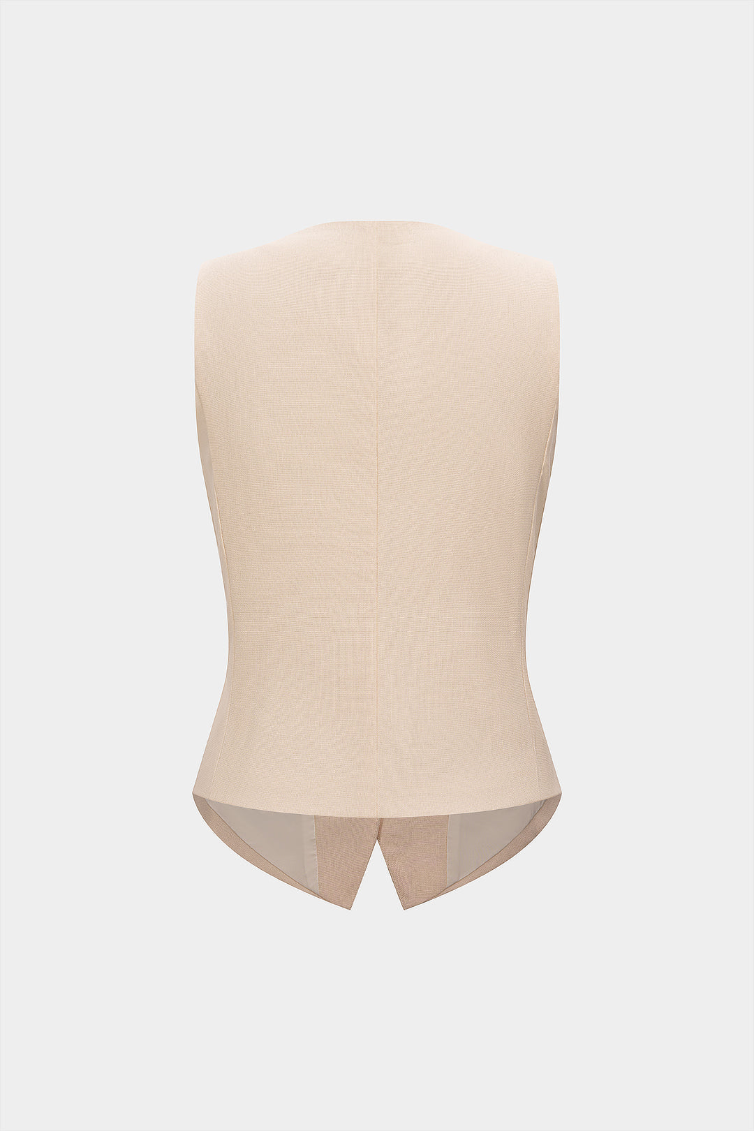 Gilet uni col V avec broderie ajourée