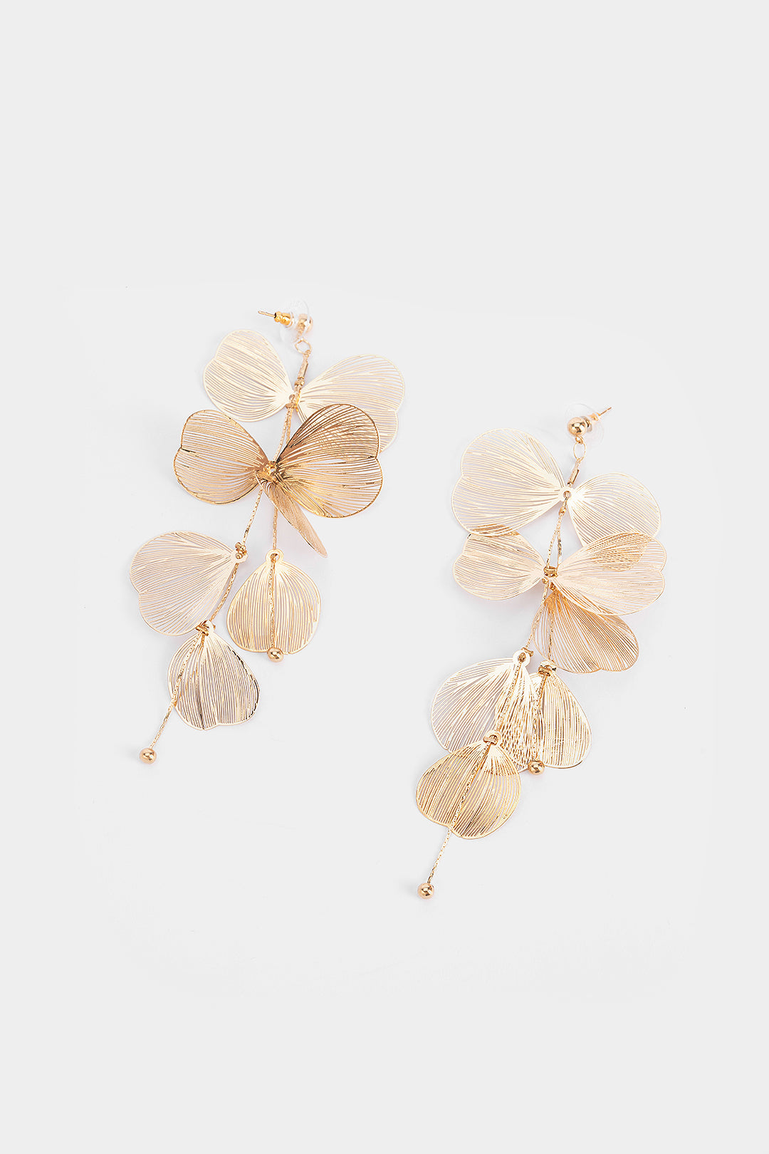 Ginkgo-Blatt-3D-Fransenohrringe