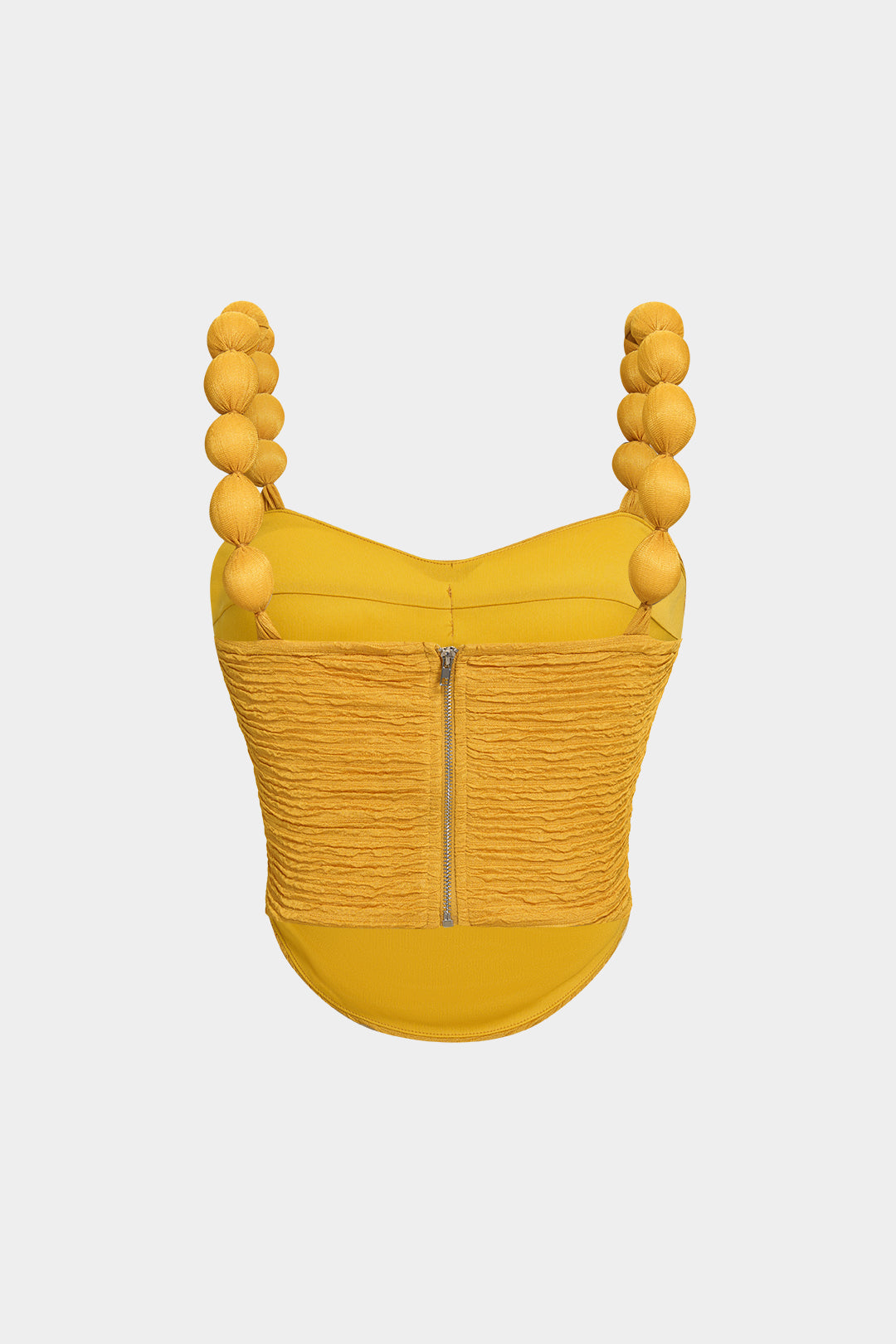 Strukturiertes Camisole-Top mit Reißverschluss