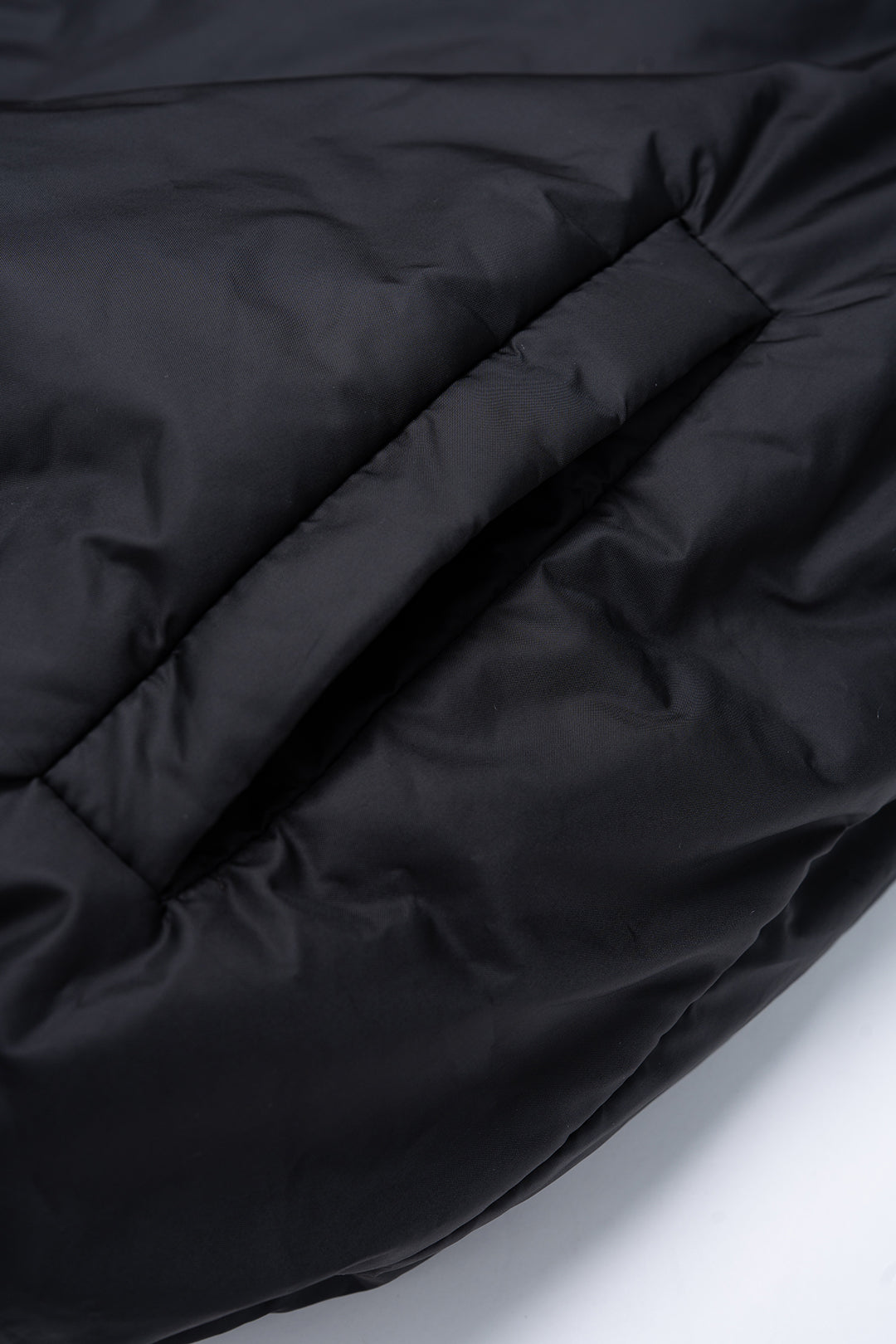 Faux Fur Collar Patchwork Puffer