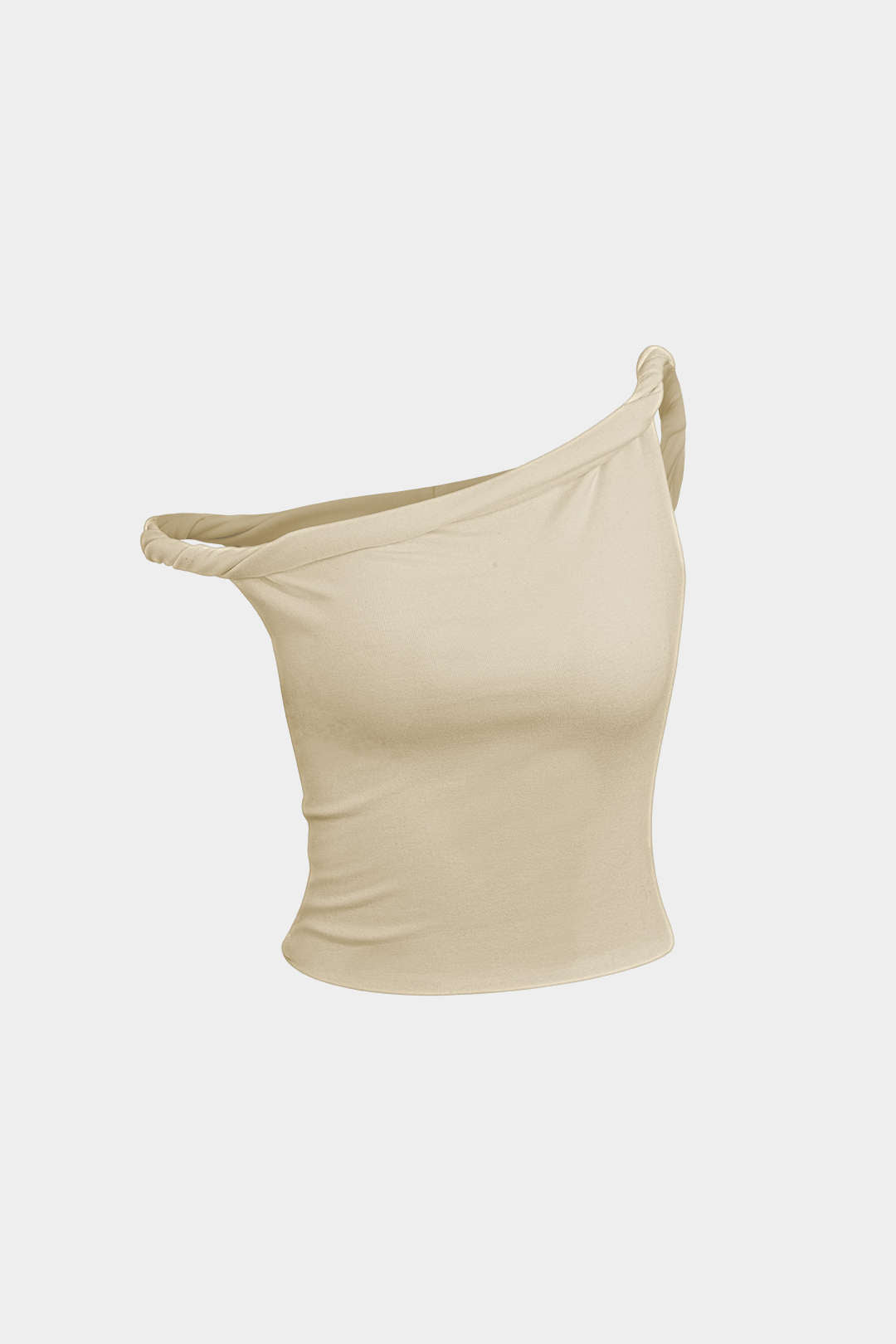 Haut sans manches asymétrique torsadé basique