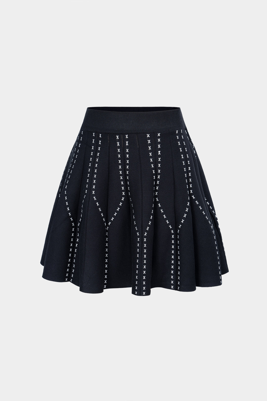 Knit Ribbed Mini Skirt