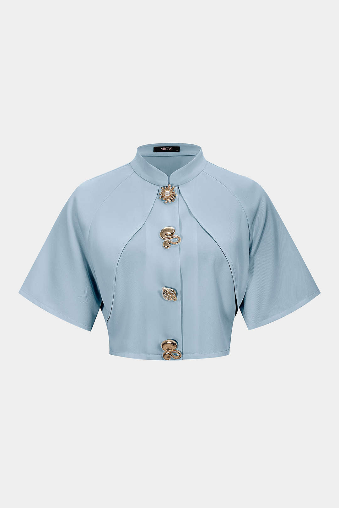 Metallisch texturierter schmaler Blazer
