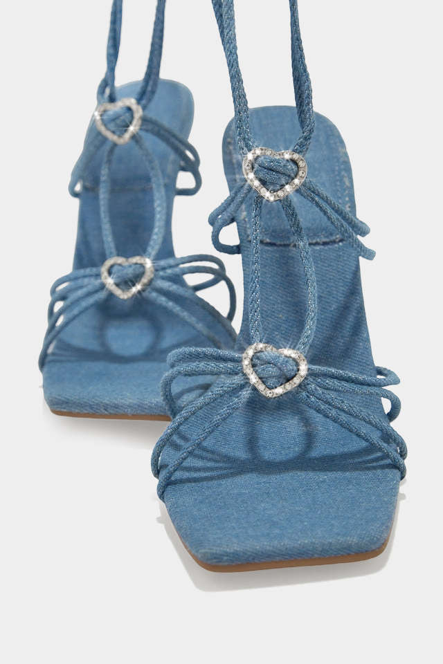 Rhinestone Strappy Sandals