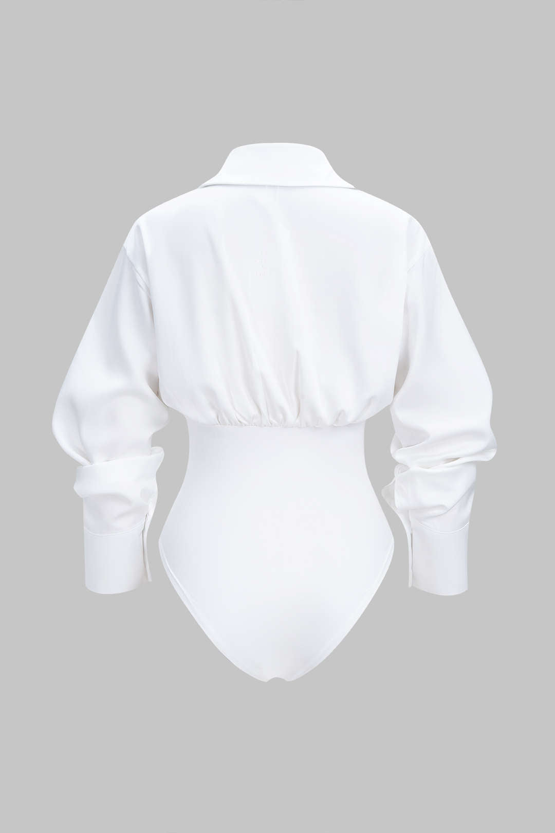 Body à manches longues en patchwork uni