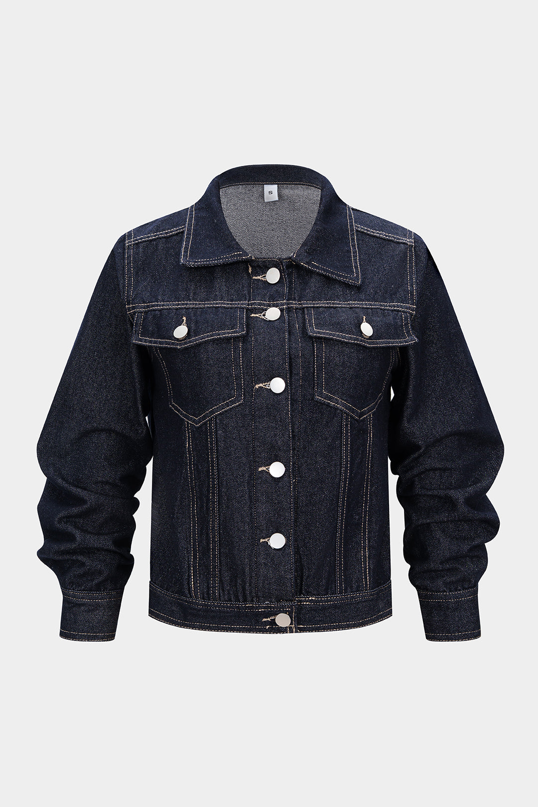 Jeans-Oberbekleidung mit geknöpften Taschen