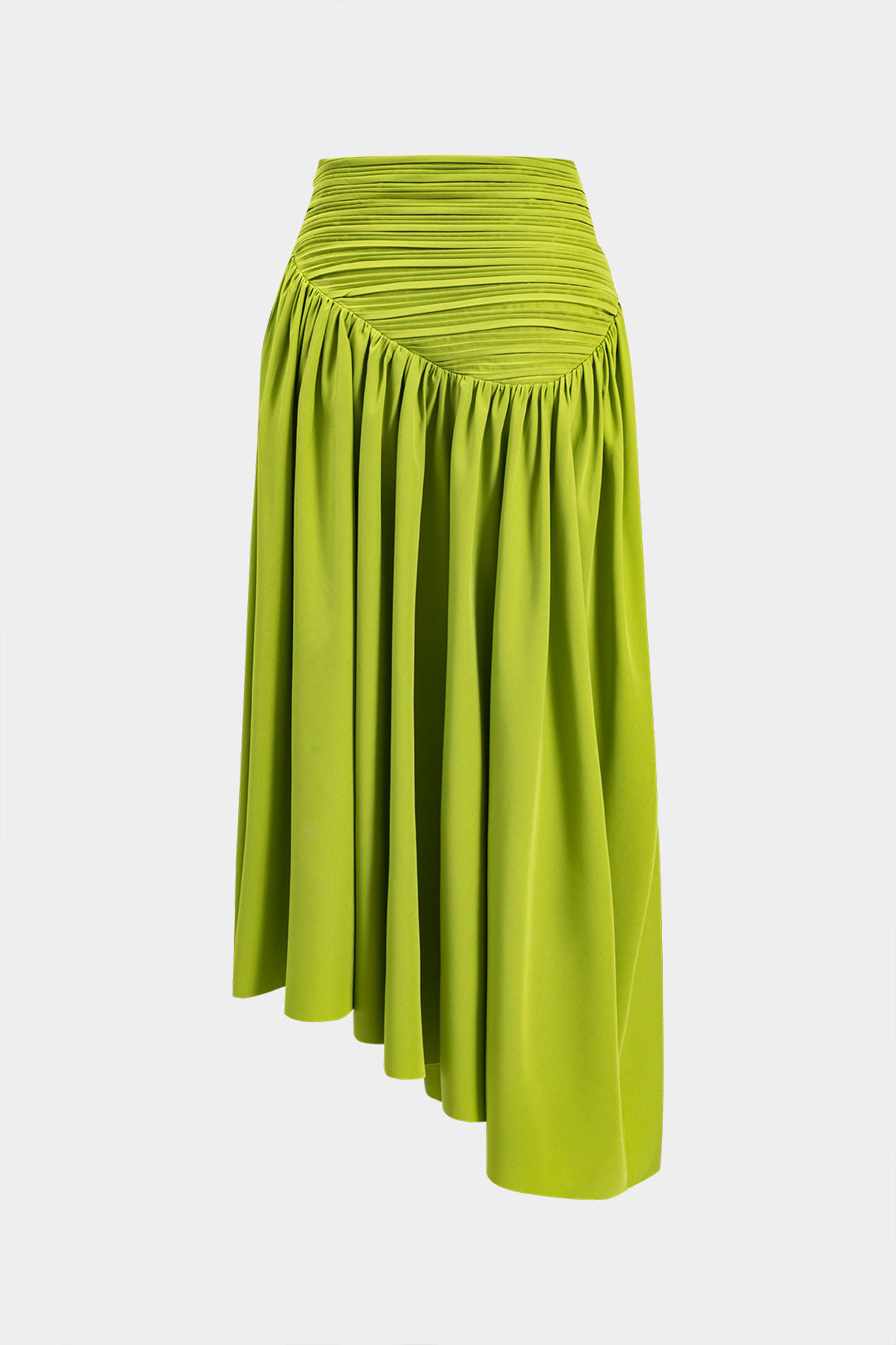 Pleated Asymmetrical Skirt
