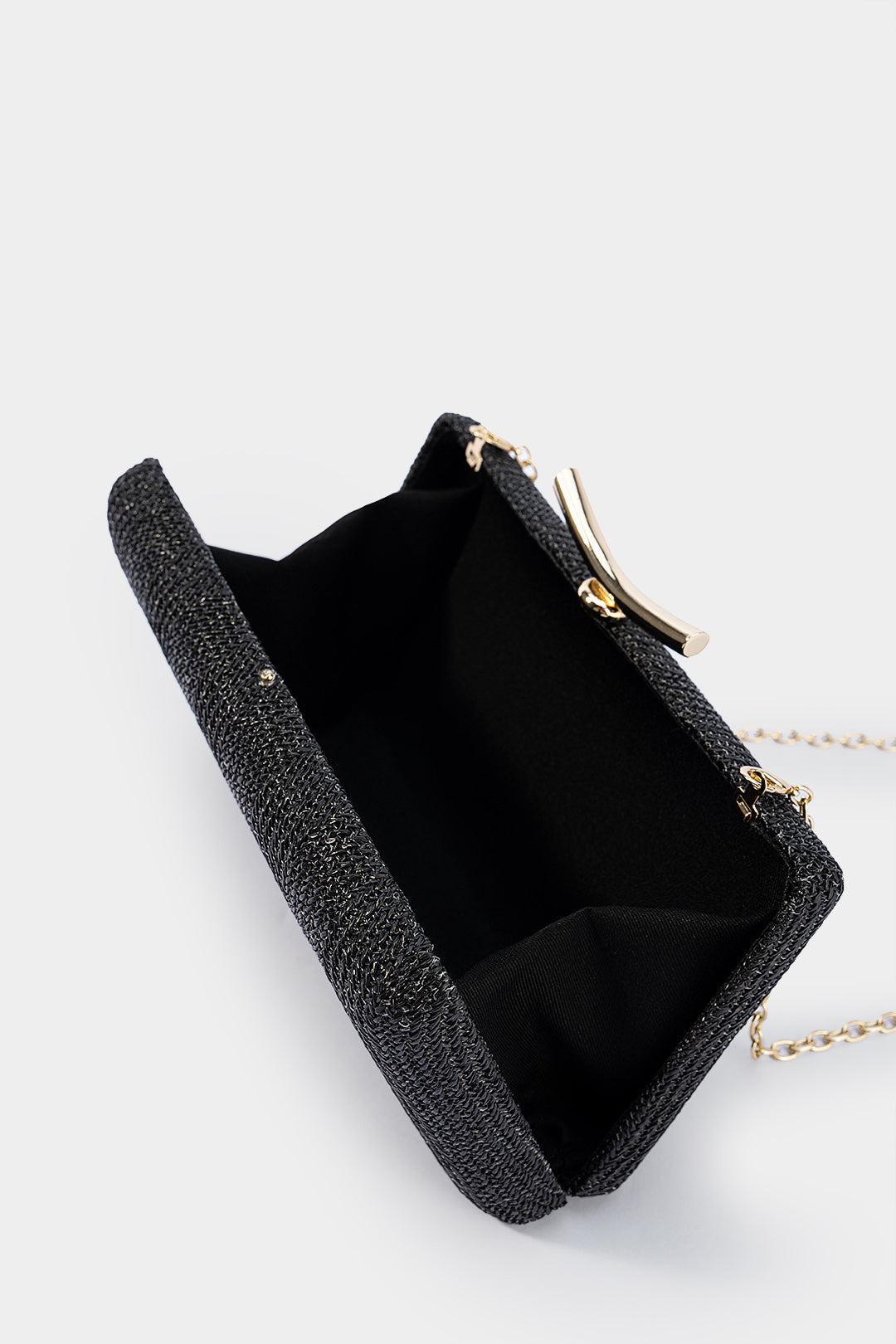 Metalic Woven Clutch Bag