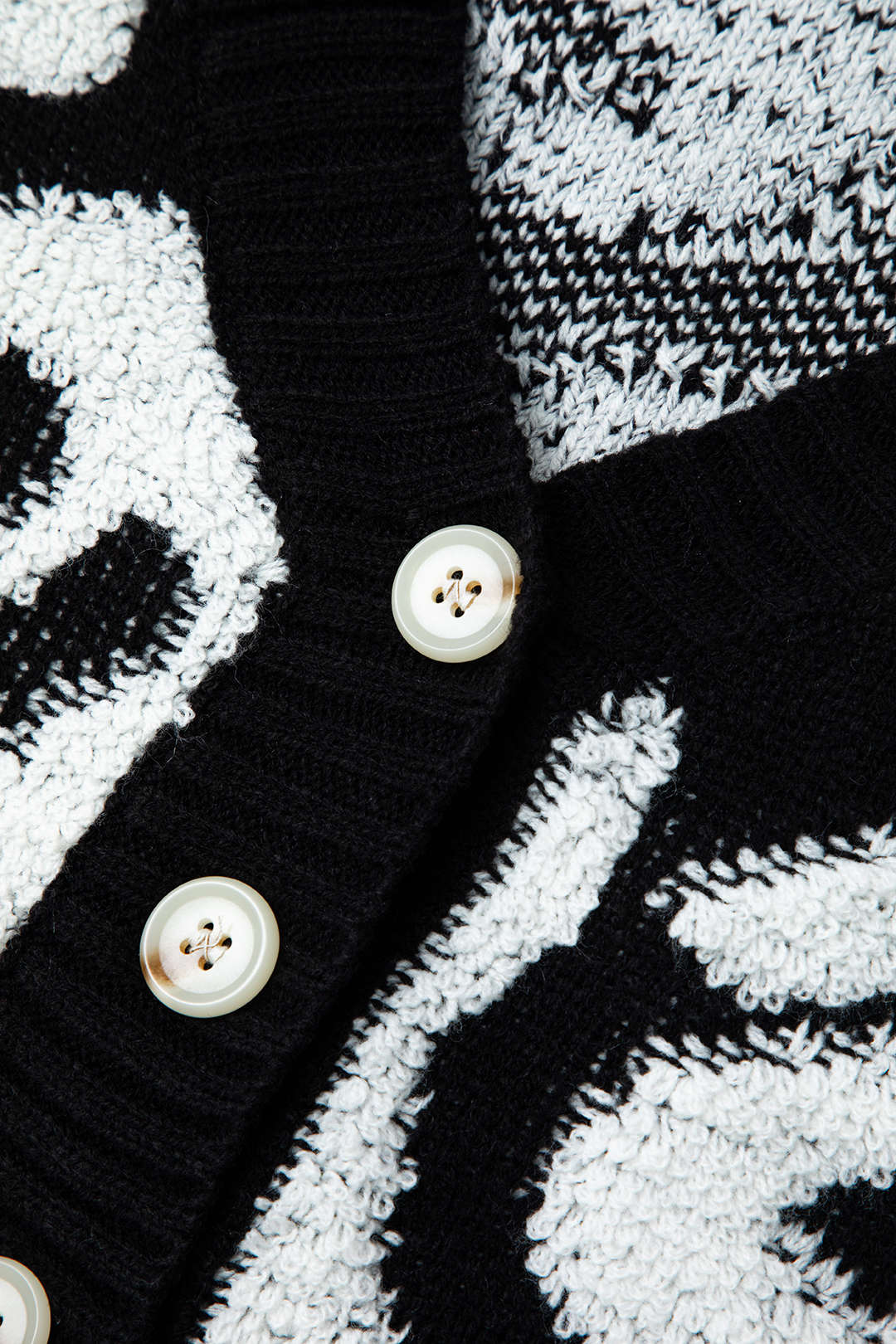 Knit Colorblock V-Neck Button Up Cardigan