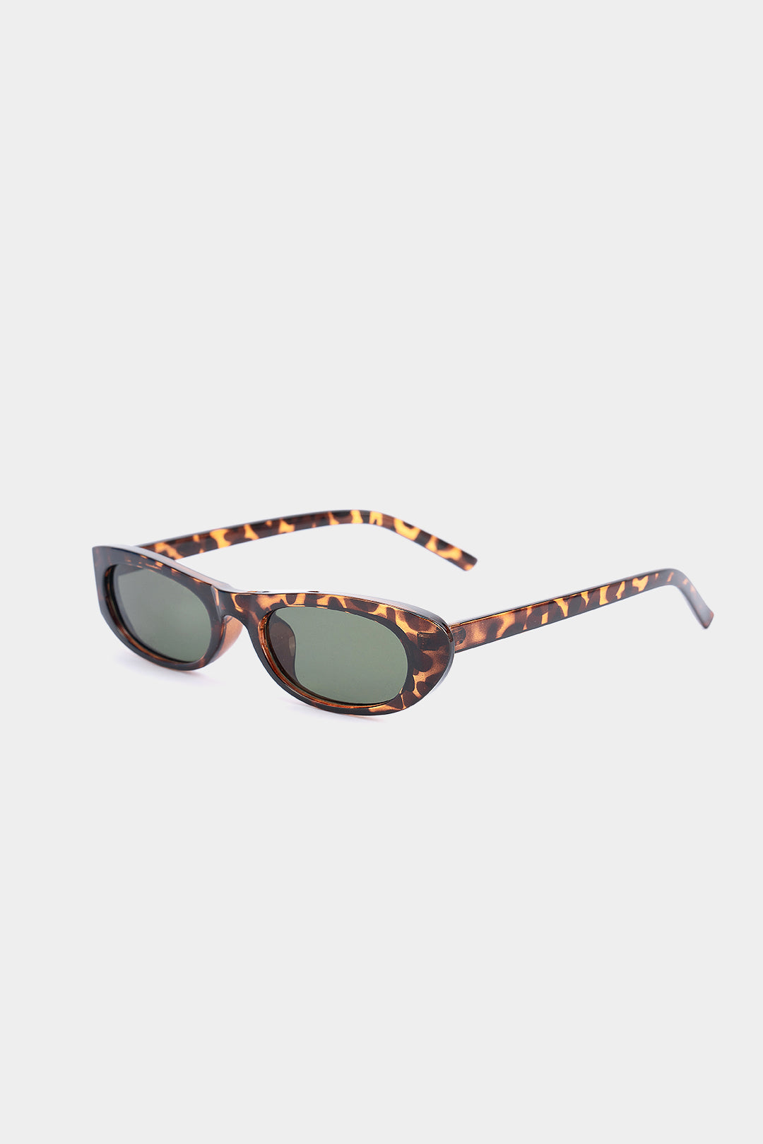 Leopard Oval Frame Sunglasses